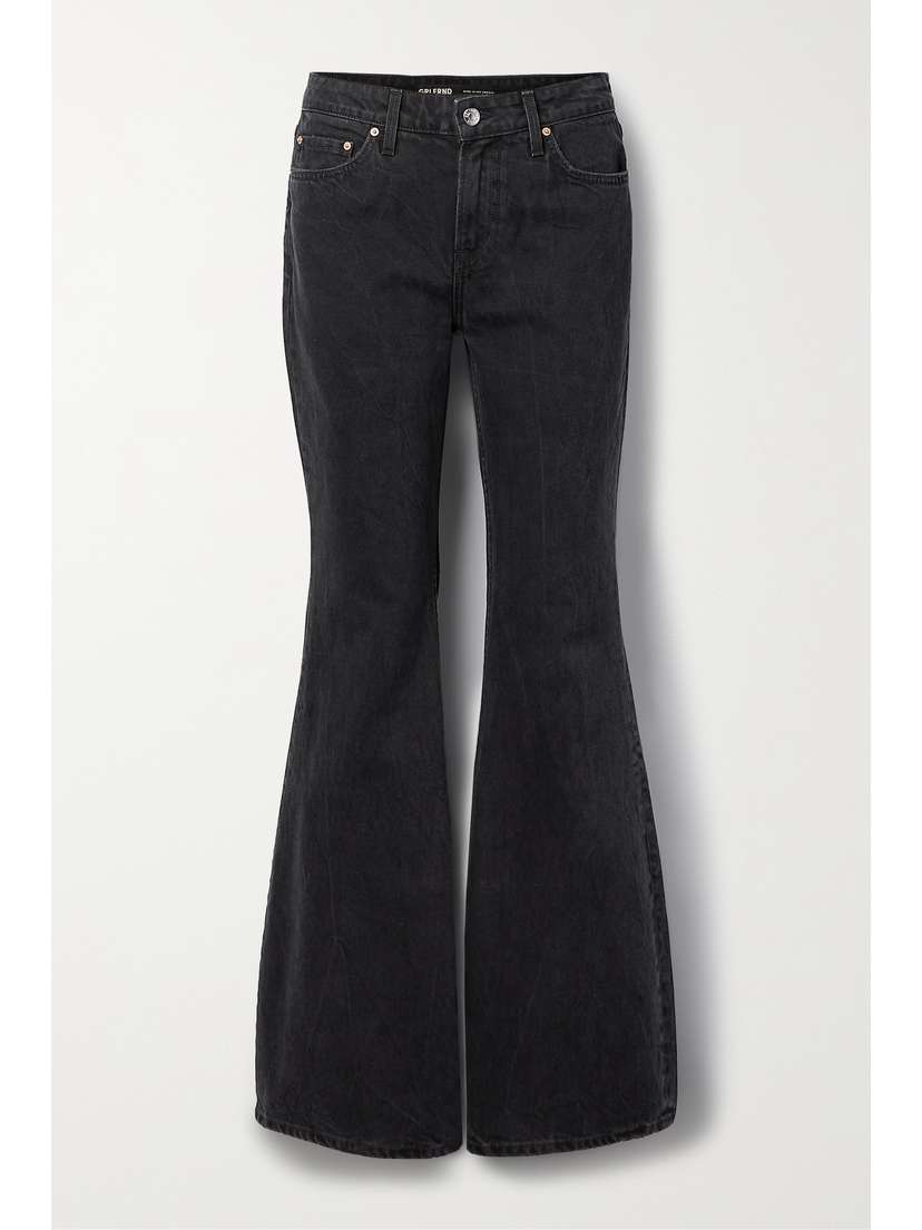 GRLFRND Stella Low-rise Flared Jeans