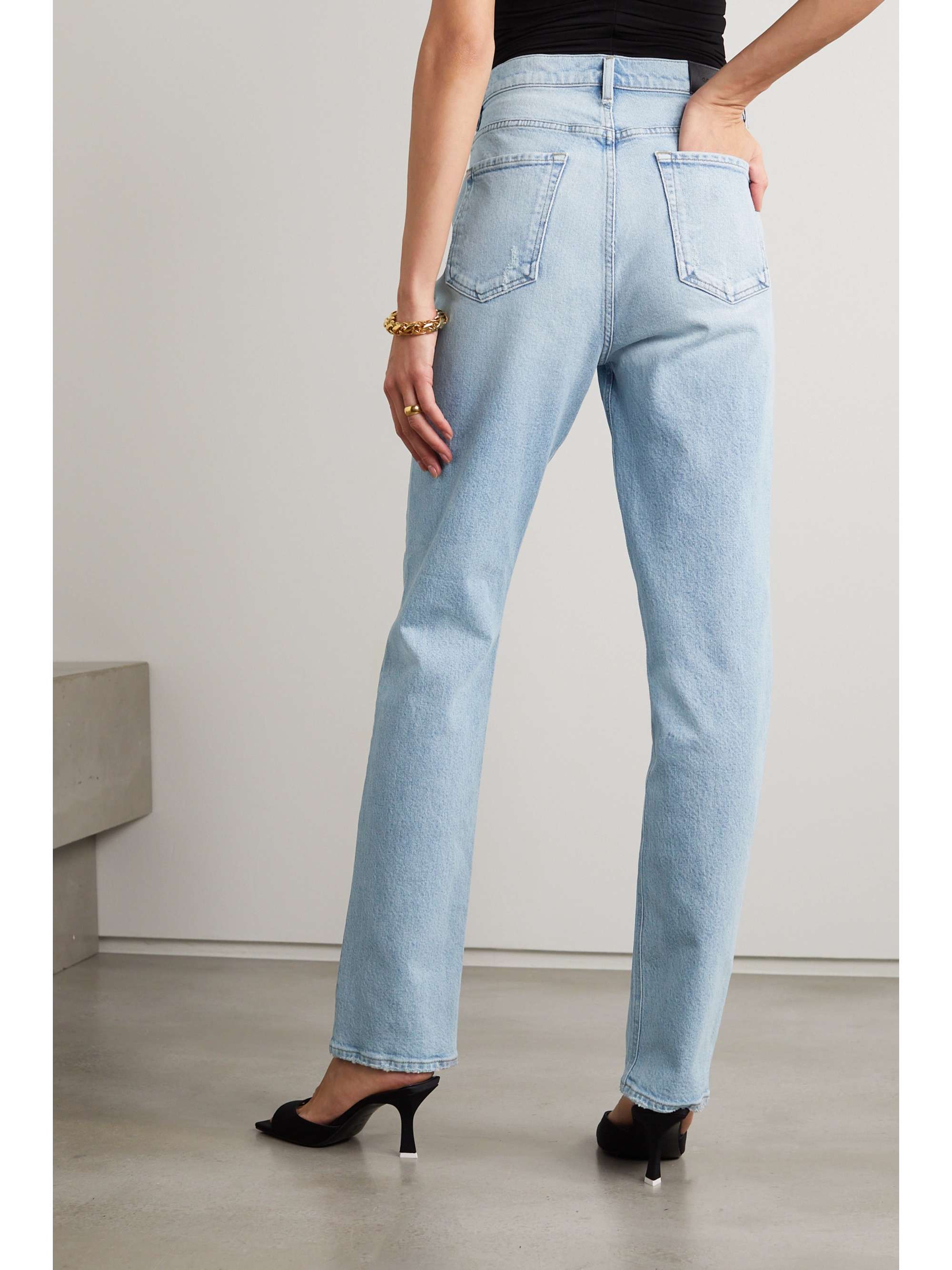 GOLDSIGN + NET SUSTAIN Lawler organic high-rise straight-leg jeans