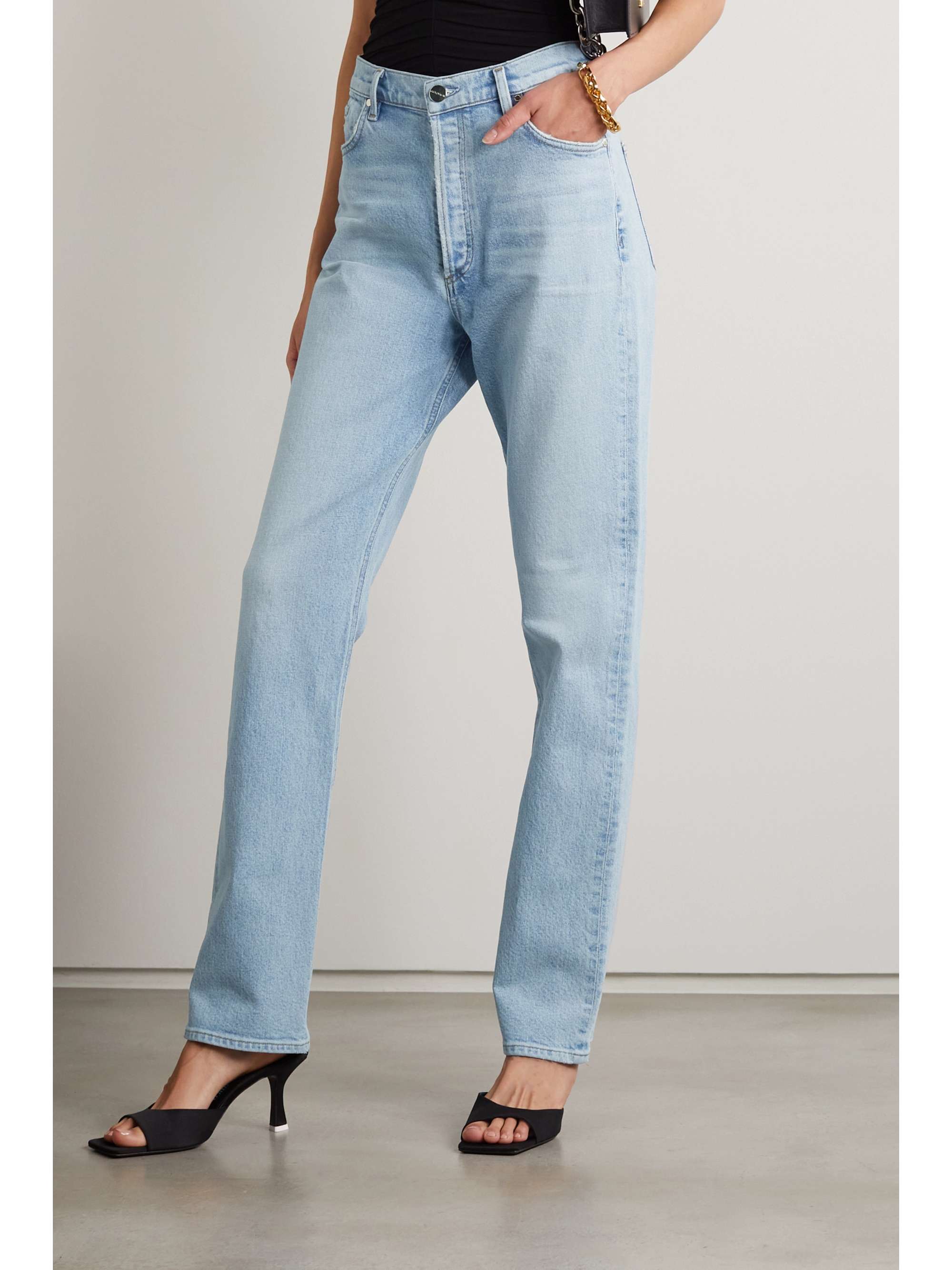 GOLDSIGN + NET SUSTAIN Lawler organic high-rise straight-leg jeans