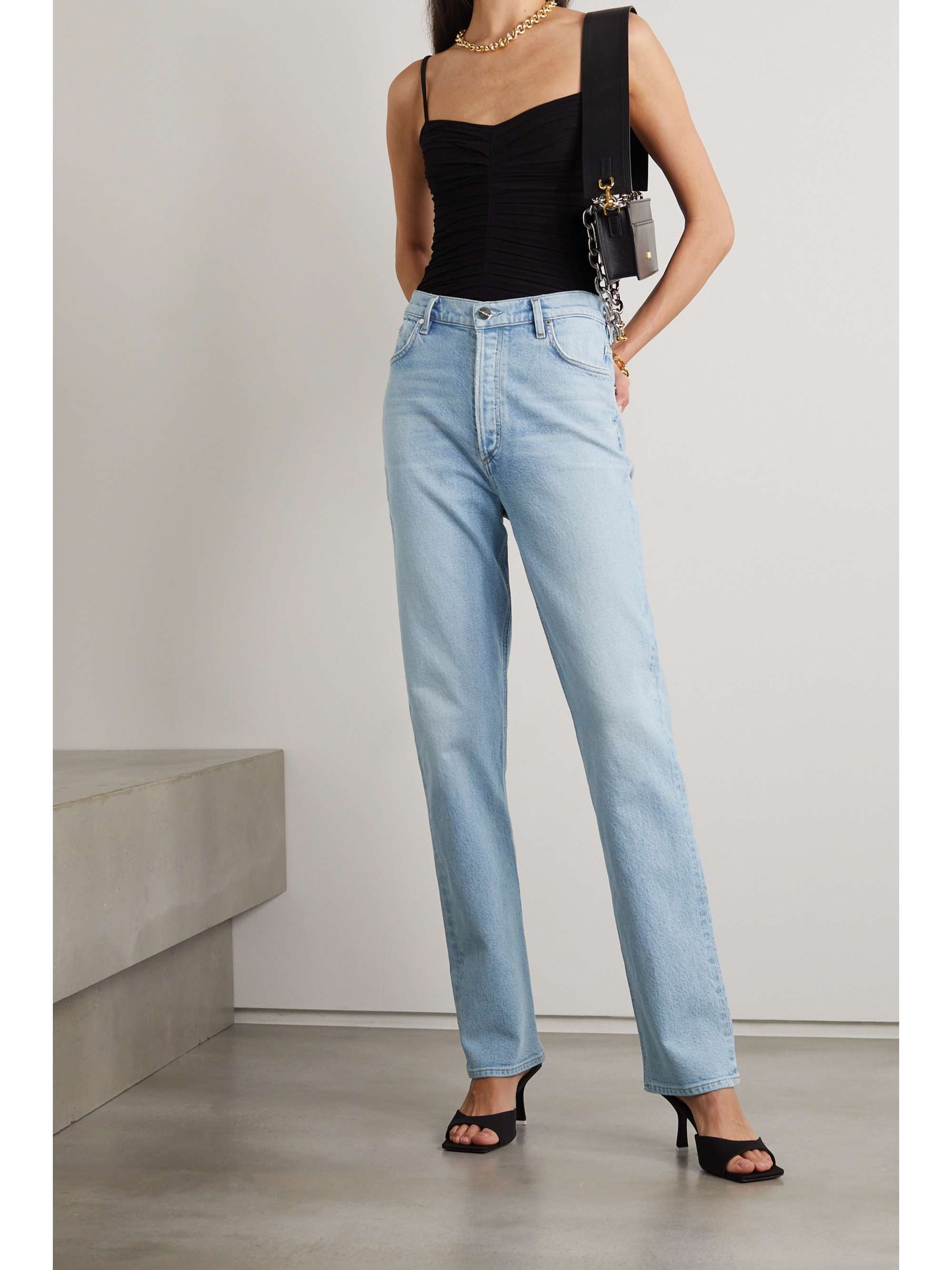 GOLDSIGN + NET SUSTAIN Lawler organic high-rise straight-leg jeans