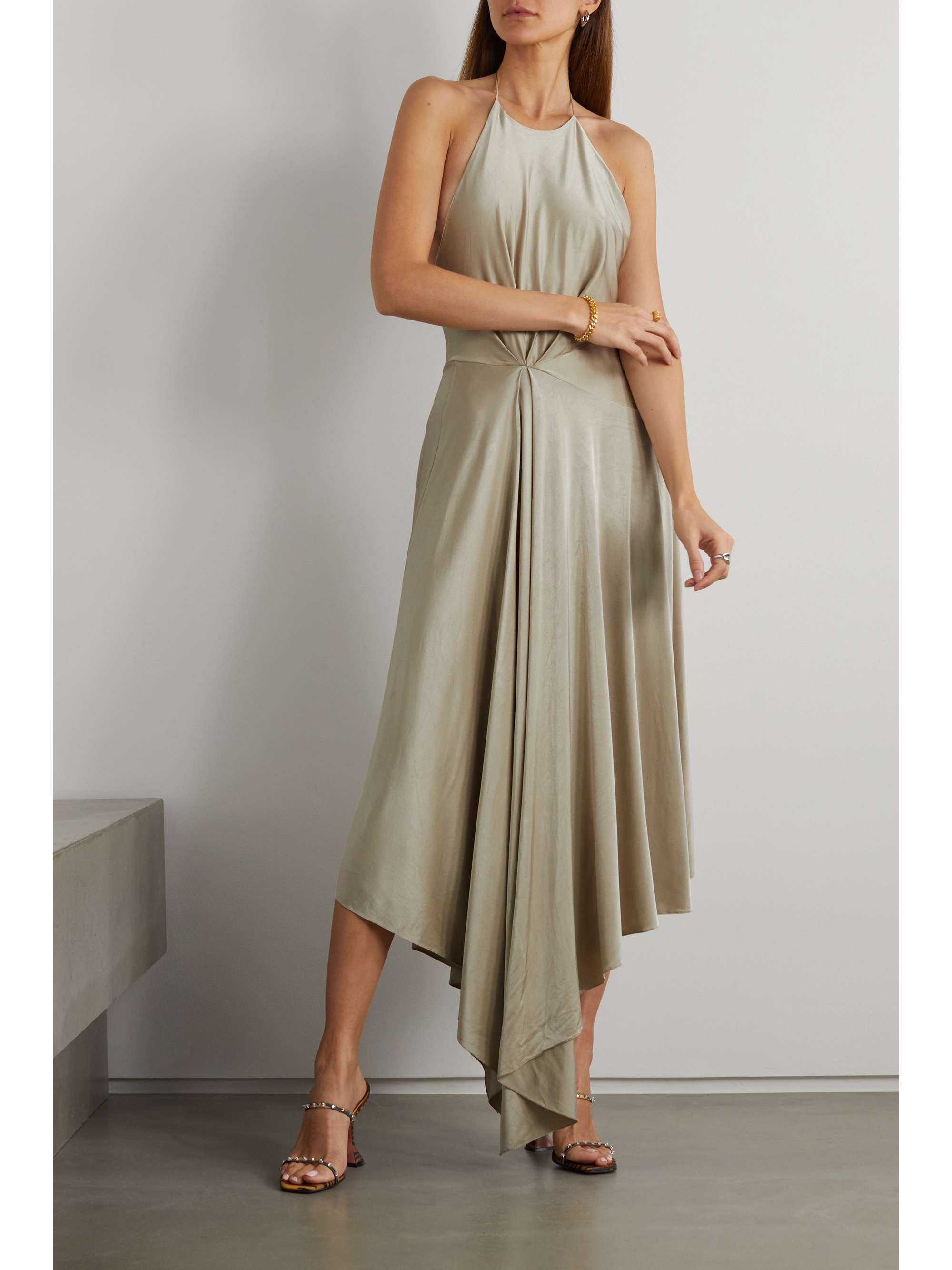 ALEXANDRE VAUTHIER Open-back stretch-jersey halterneck midi dress