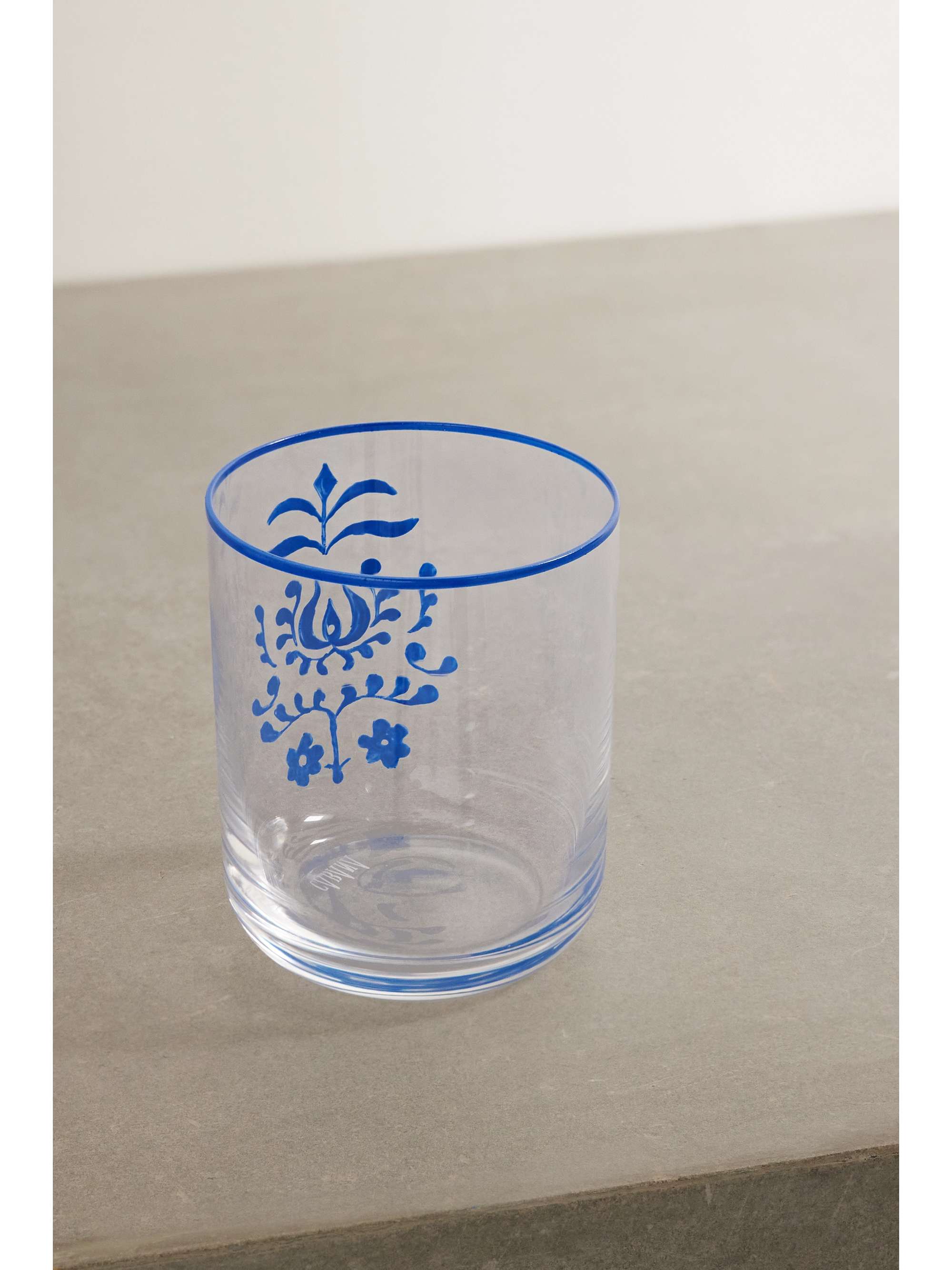 CABANA + AERIN painted water glass