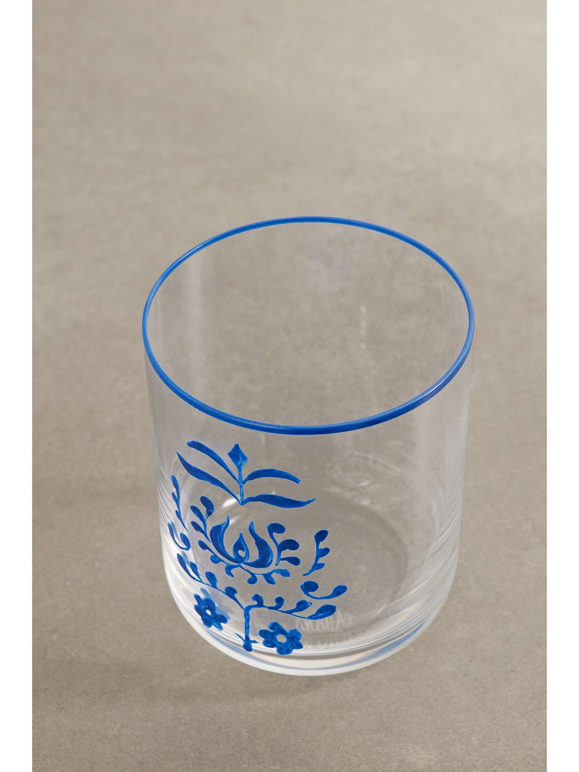 CABANA + AERIN painted water glass