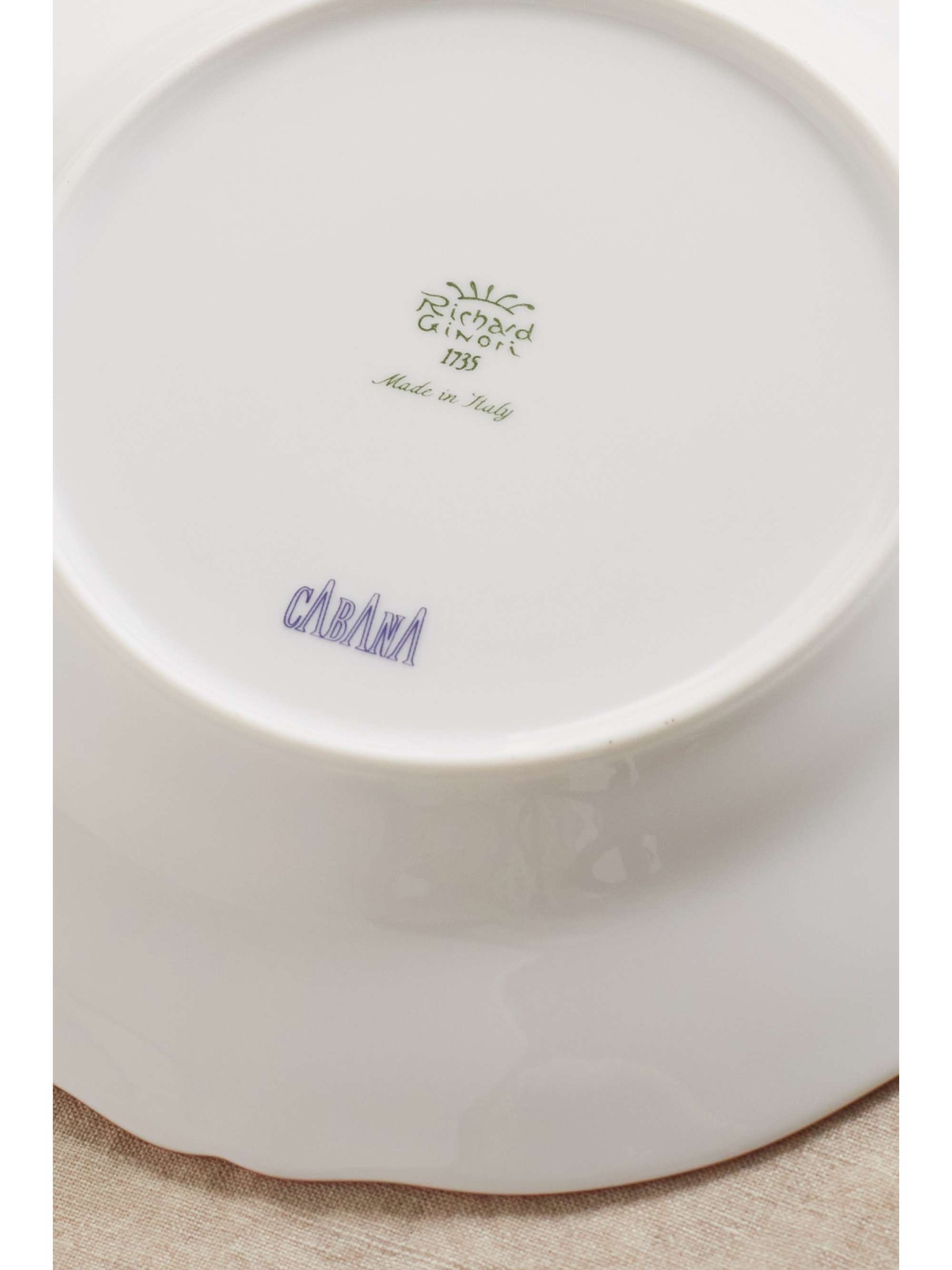 CABANA Petite assiette en céramique, 21 cm x GINORI 1735