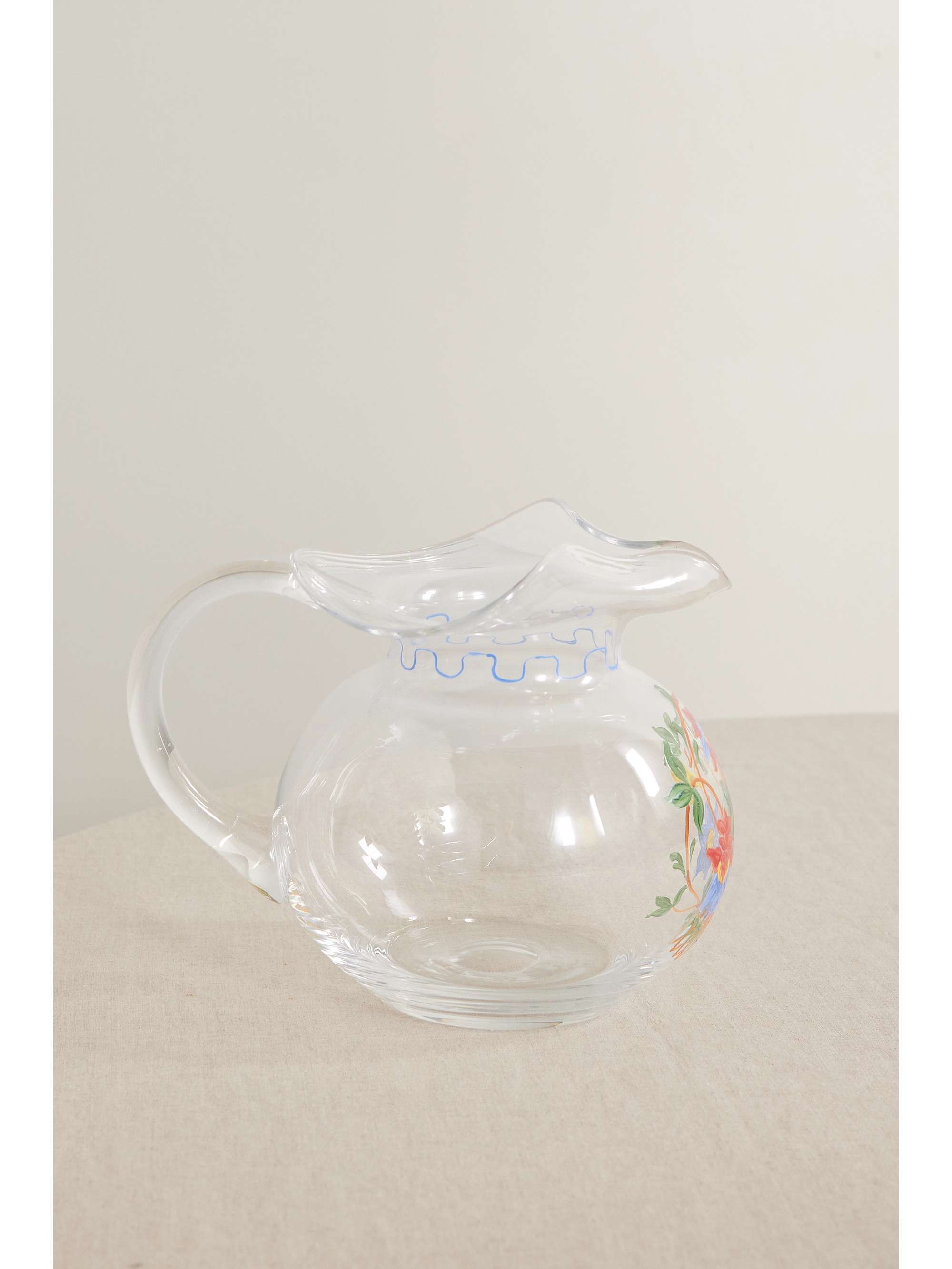 CABANA Painted glass carafe