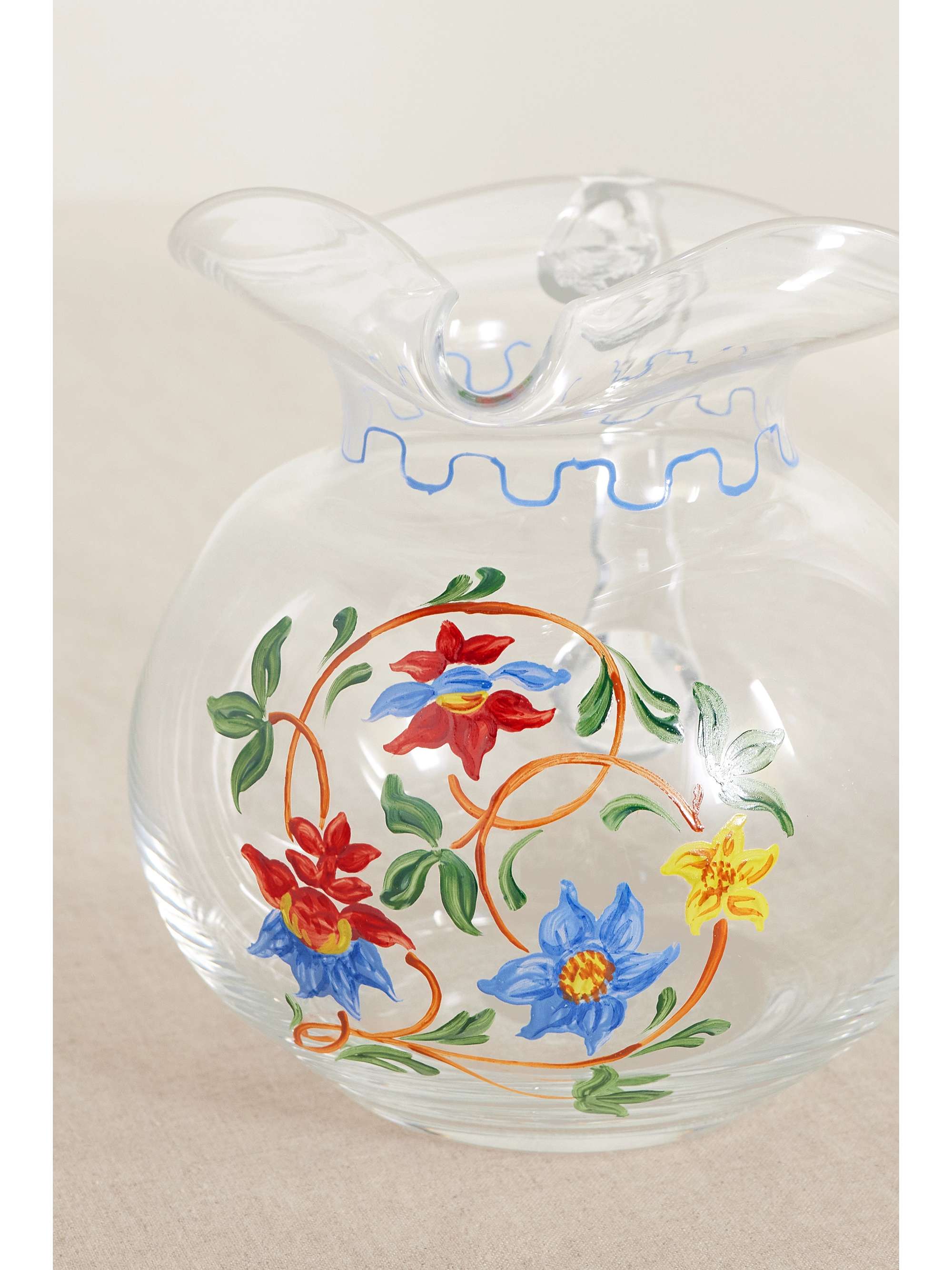 CABANA Painted glass carafe