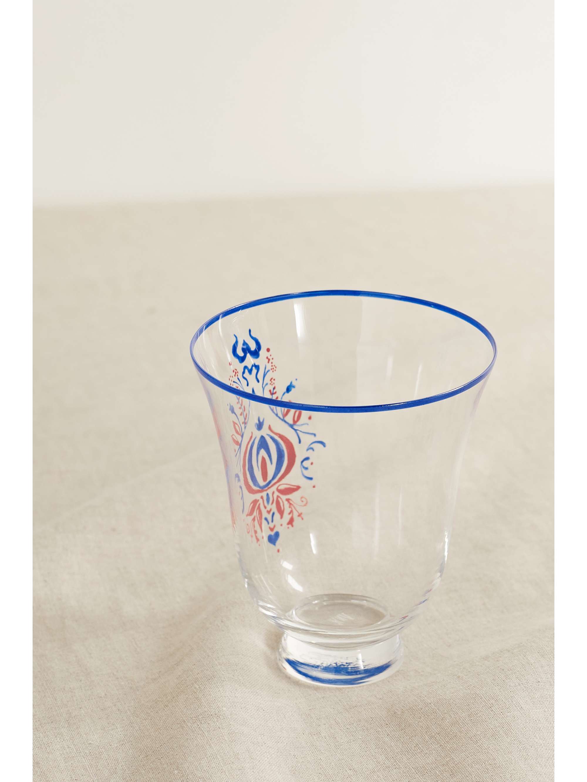 CABANA + AERIN painted water glass