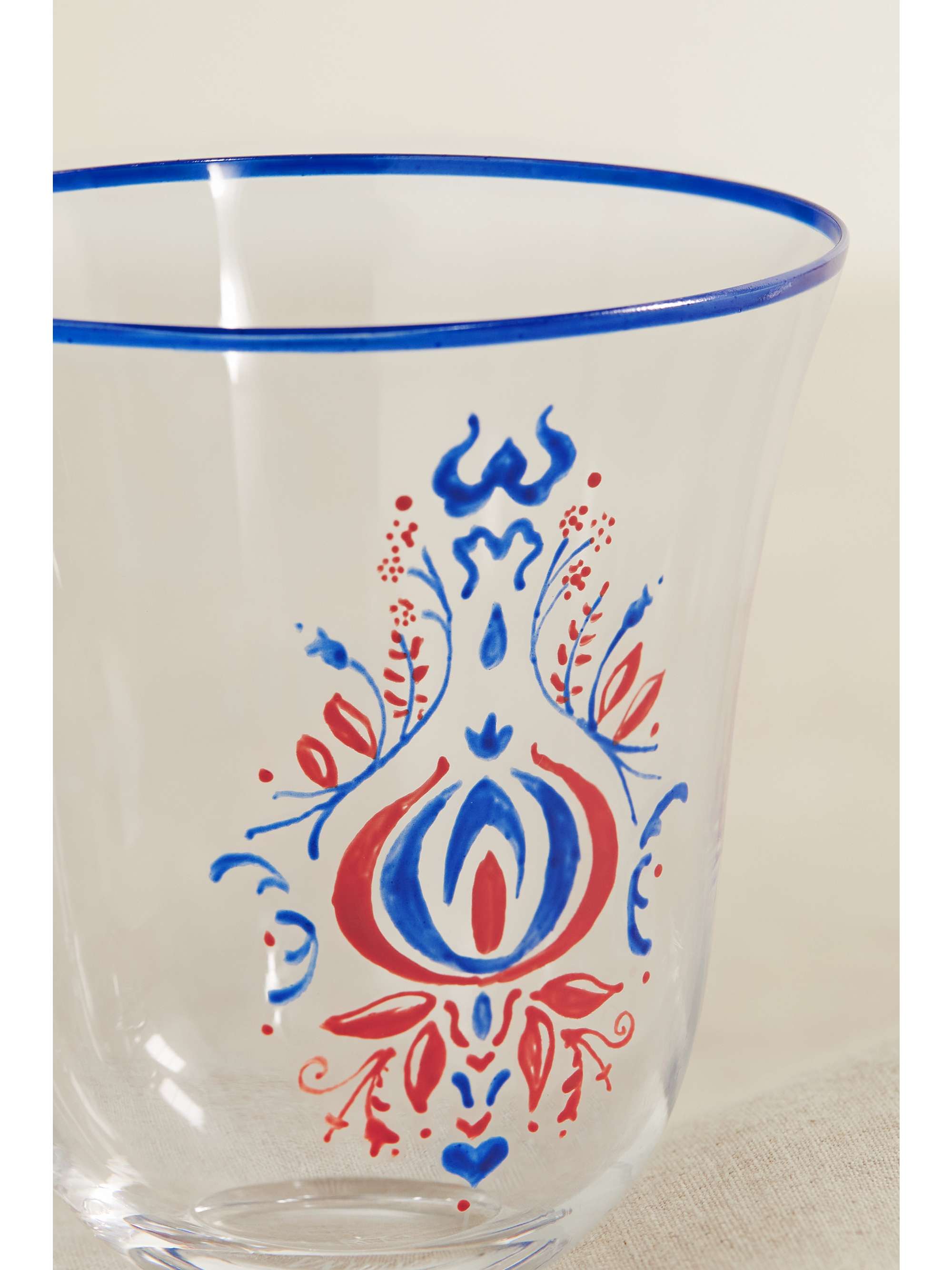 CABANA + AERIN painted water glass