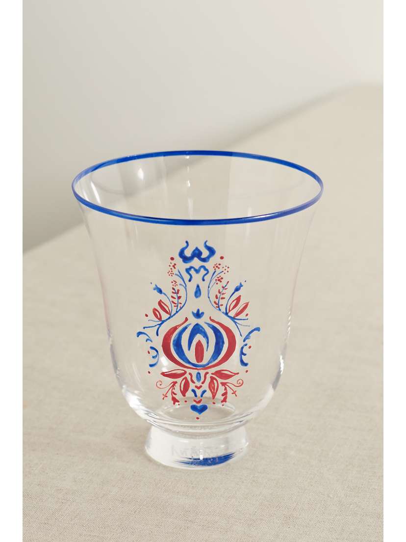 Cabana + Aerin Painted Water Glass