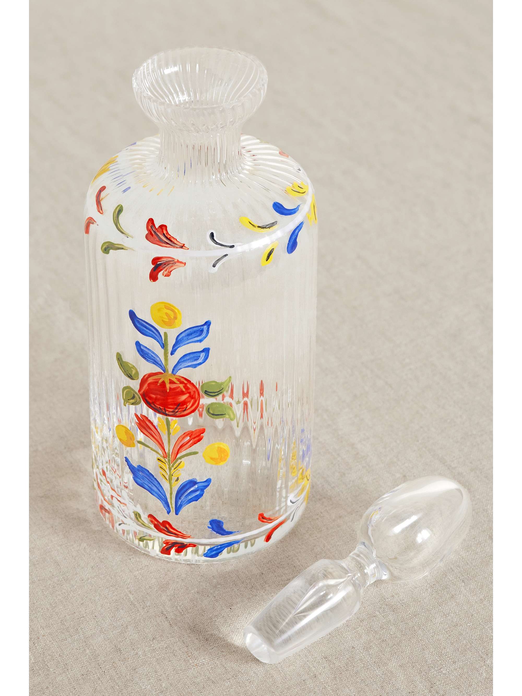 CABANA Painted glass bottle