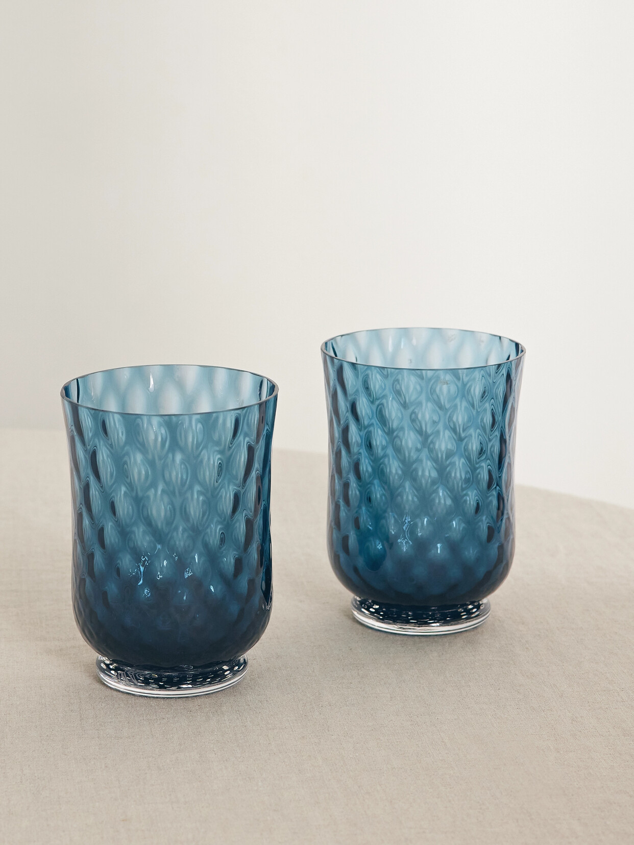 Cabana Balloton Set Of Two Water Glasses In Blue