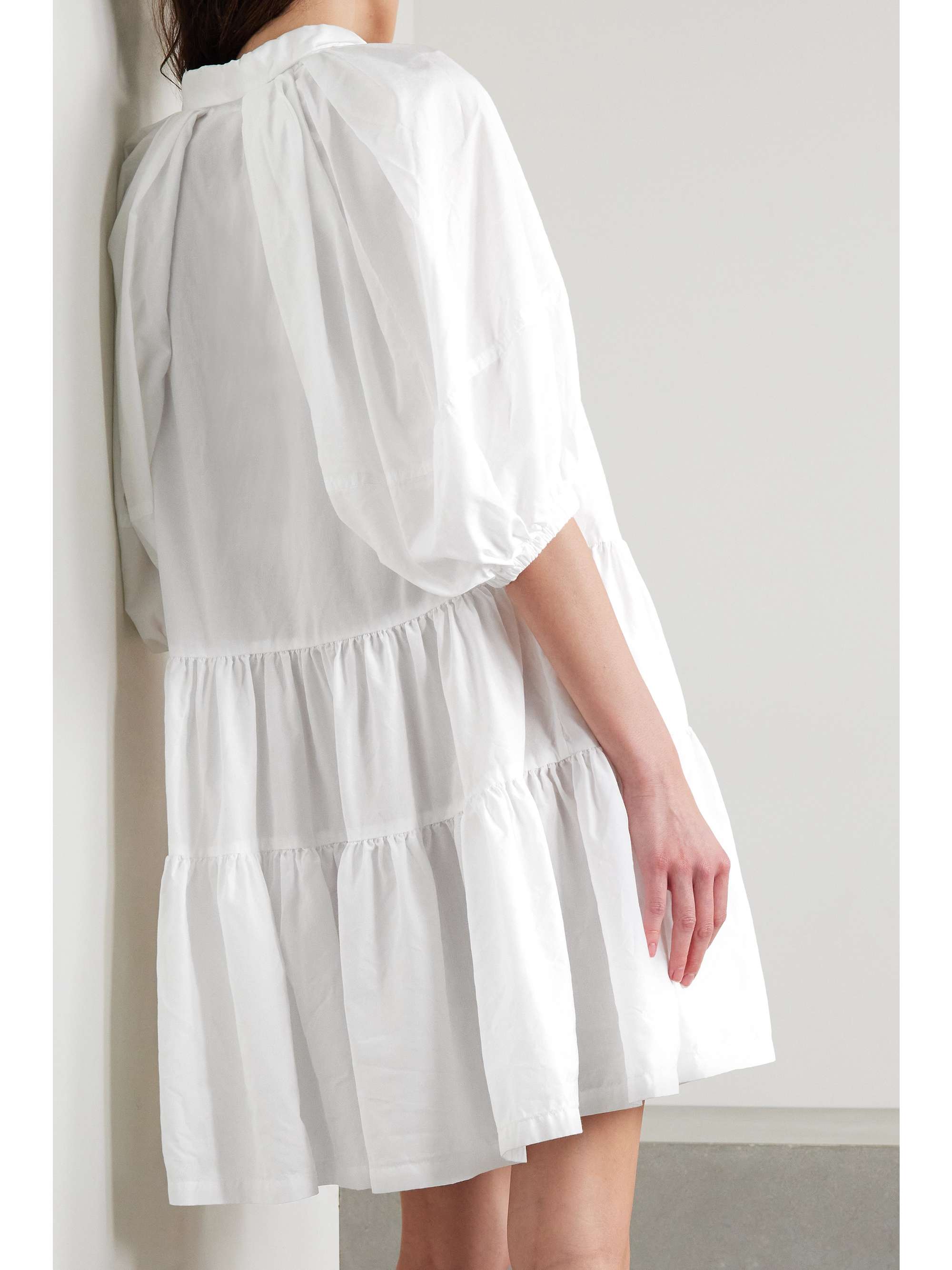 COMME DES GARÇONS COMME DES GARÇONS Tiered voile shirt dress
