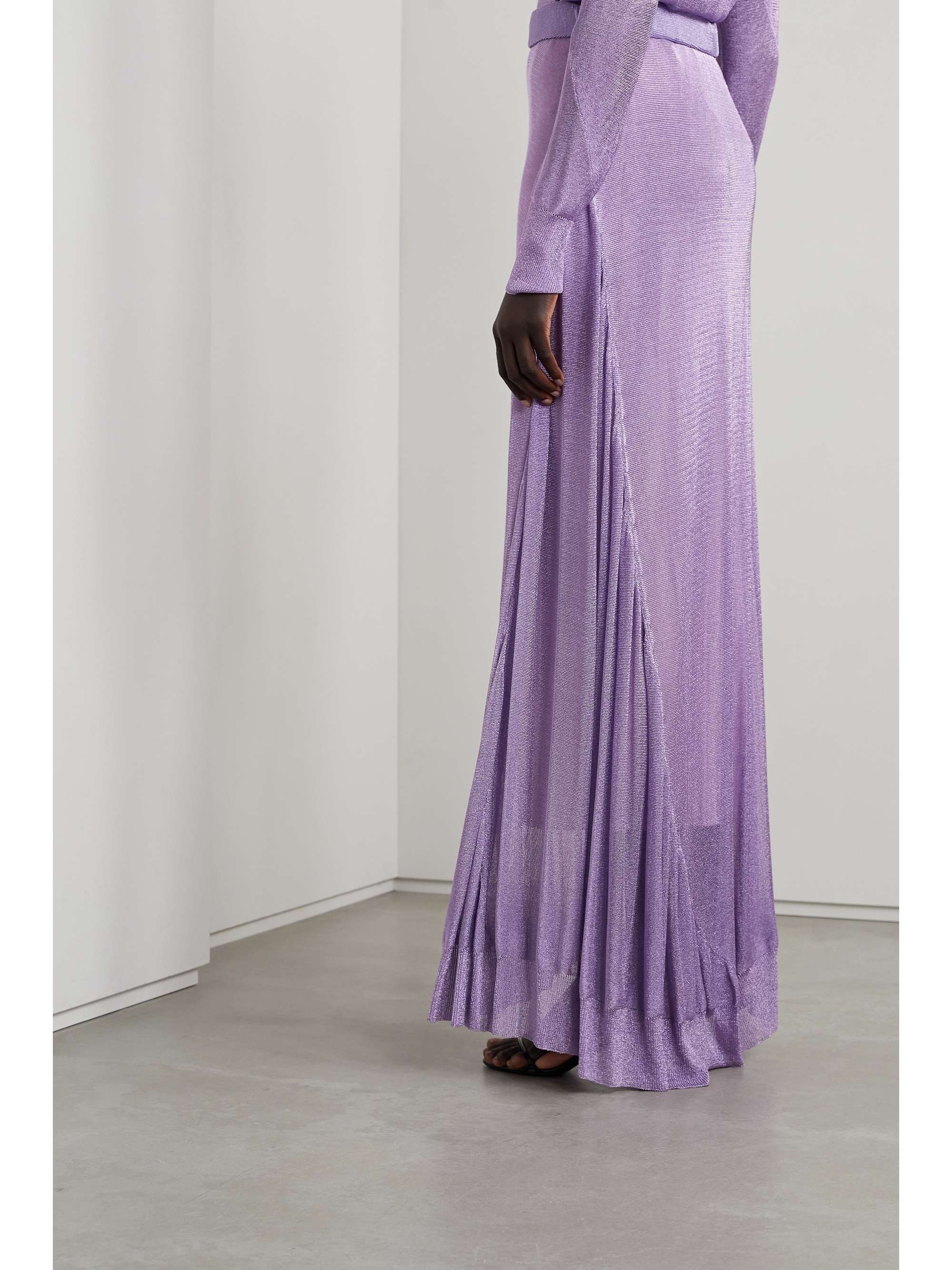 THE ROW Girela open-knit Lurex maxi skirt