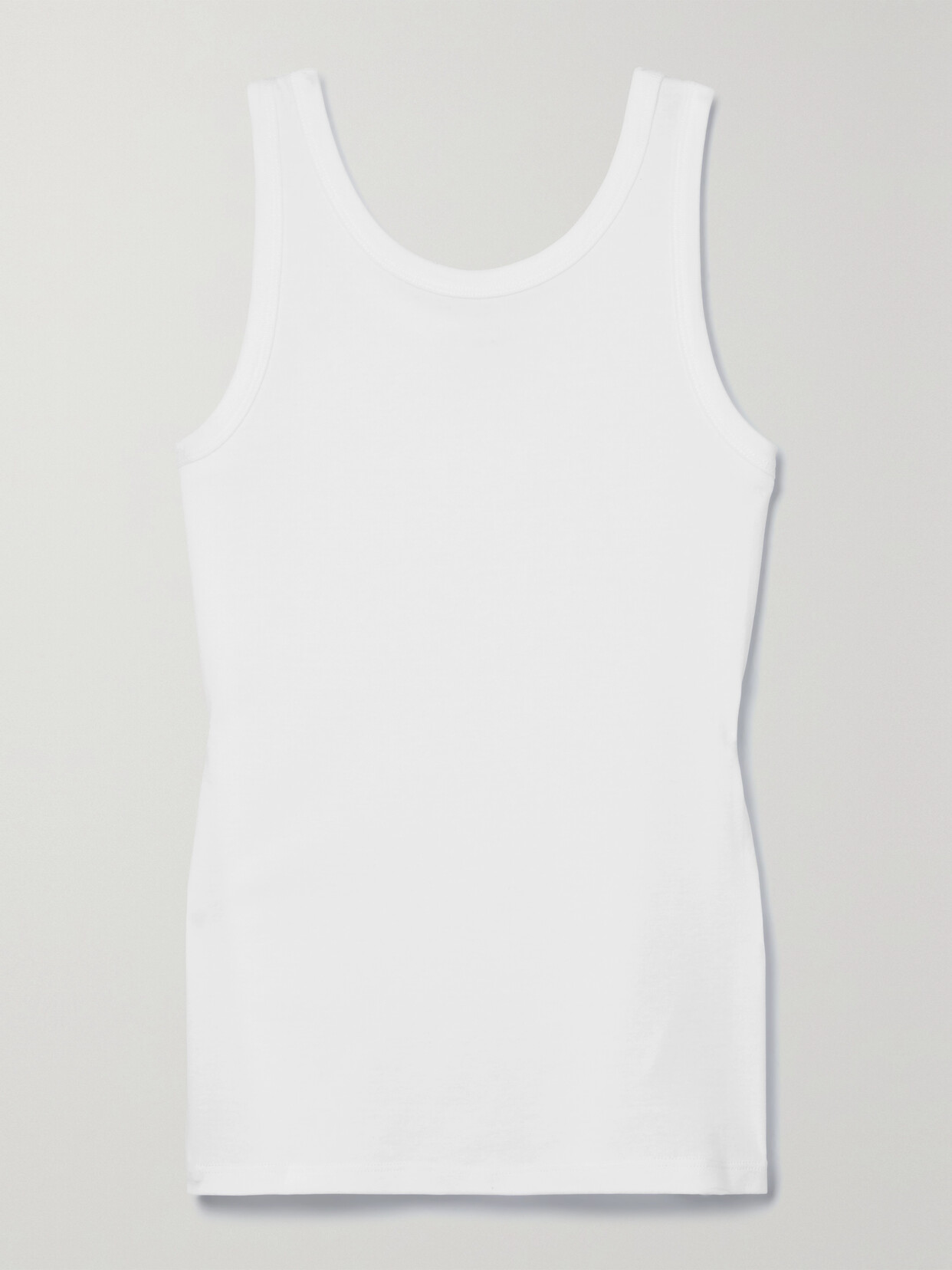 Shop The Row Essentials Frankie Organic Cotton-jersey Tank In White