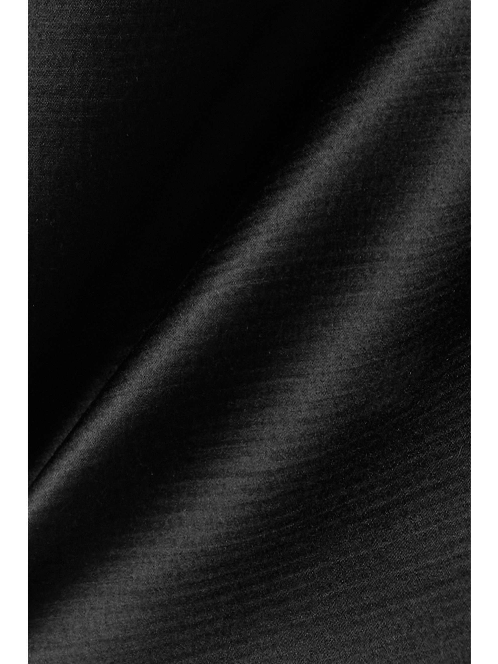THE ROW Mabel hammered wool and silk-blend satin cape
