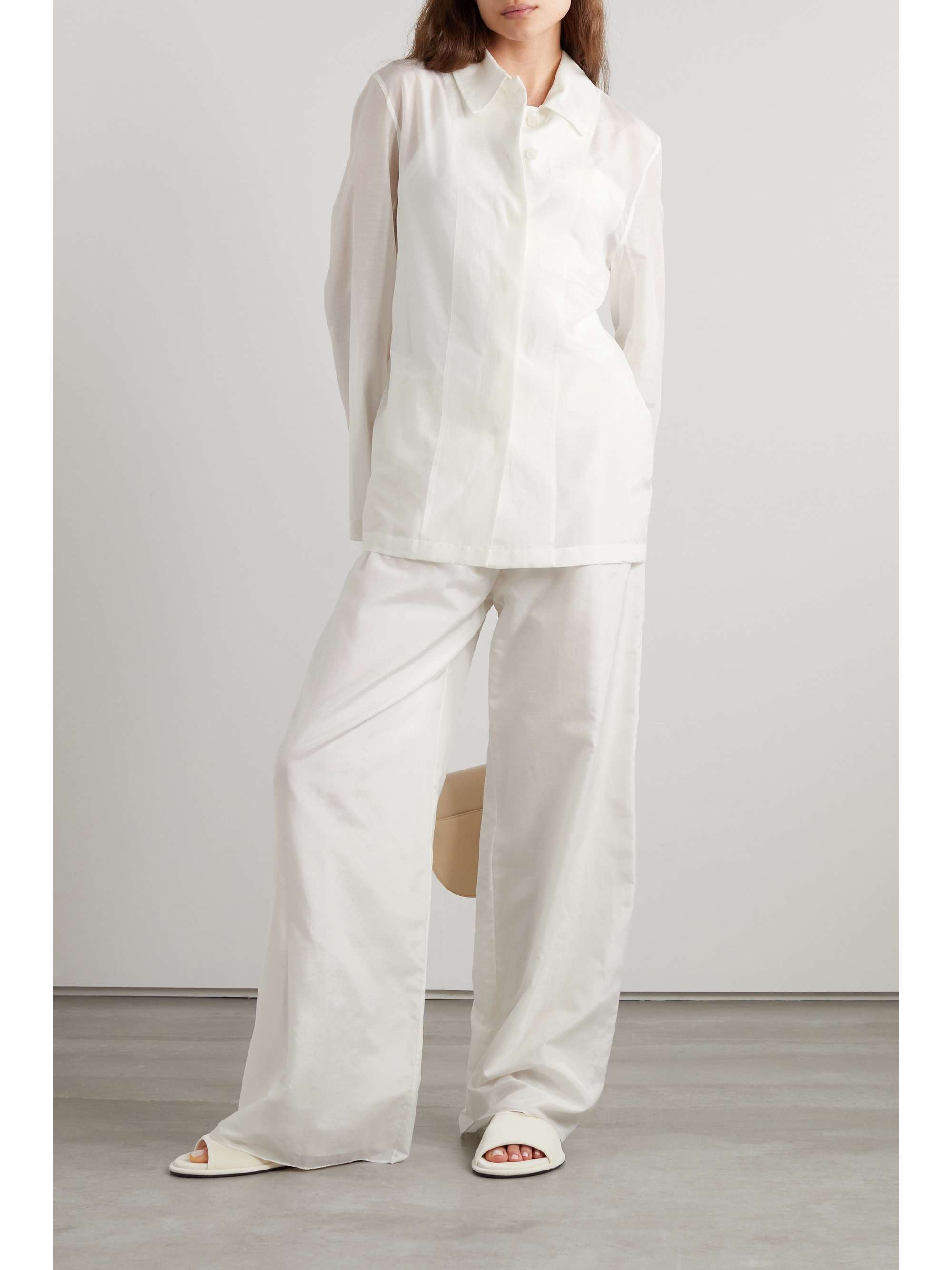 THE ROW Somik cotton and silk-blend shirt