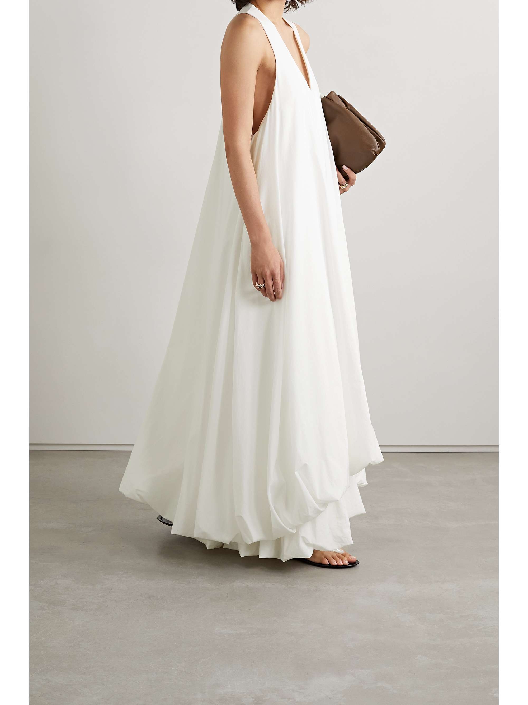 THE ROW Capi layered cotton-voile maxi dress | NET-A-PORTER