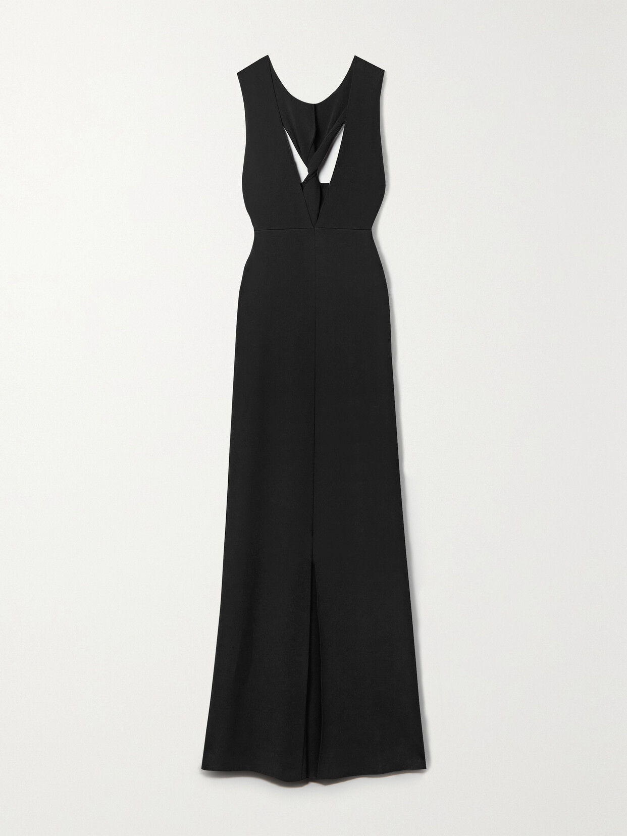 Shop The Row Ingmar Twist-back Jersey Gown In Black