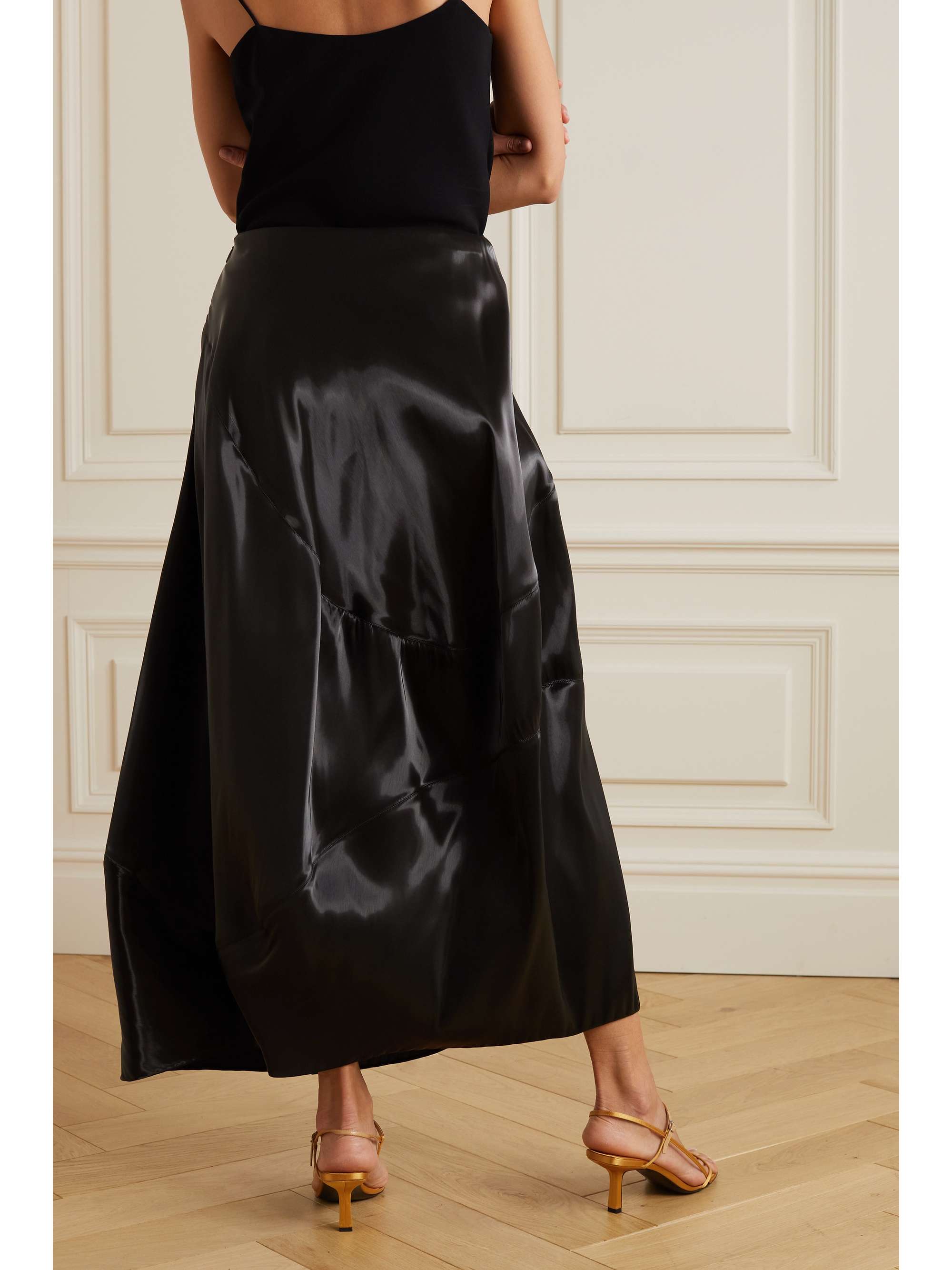 THE ROW Lopa moire maxi skirt