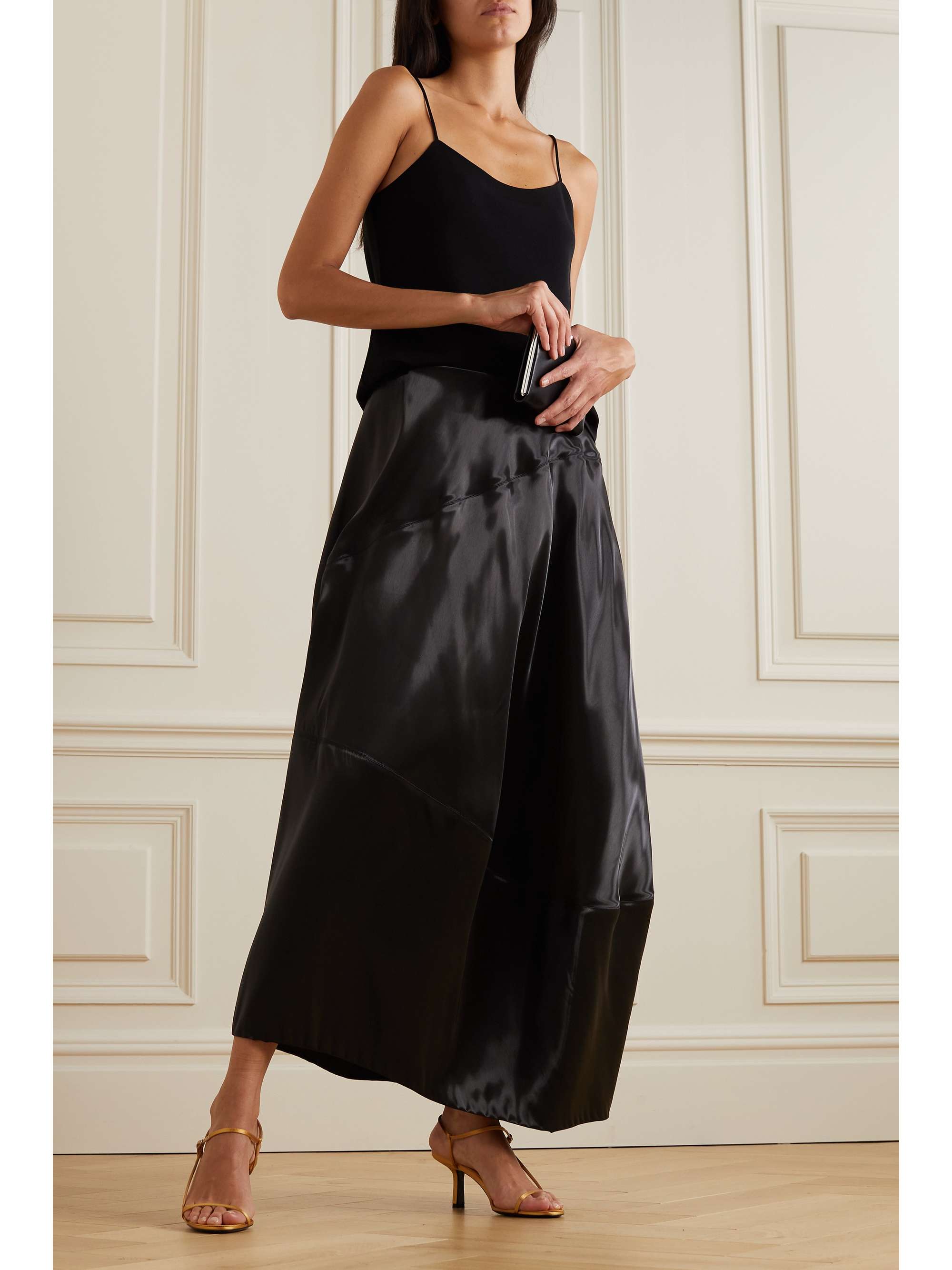 THE ROW Lopa moire maxi skirt