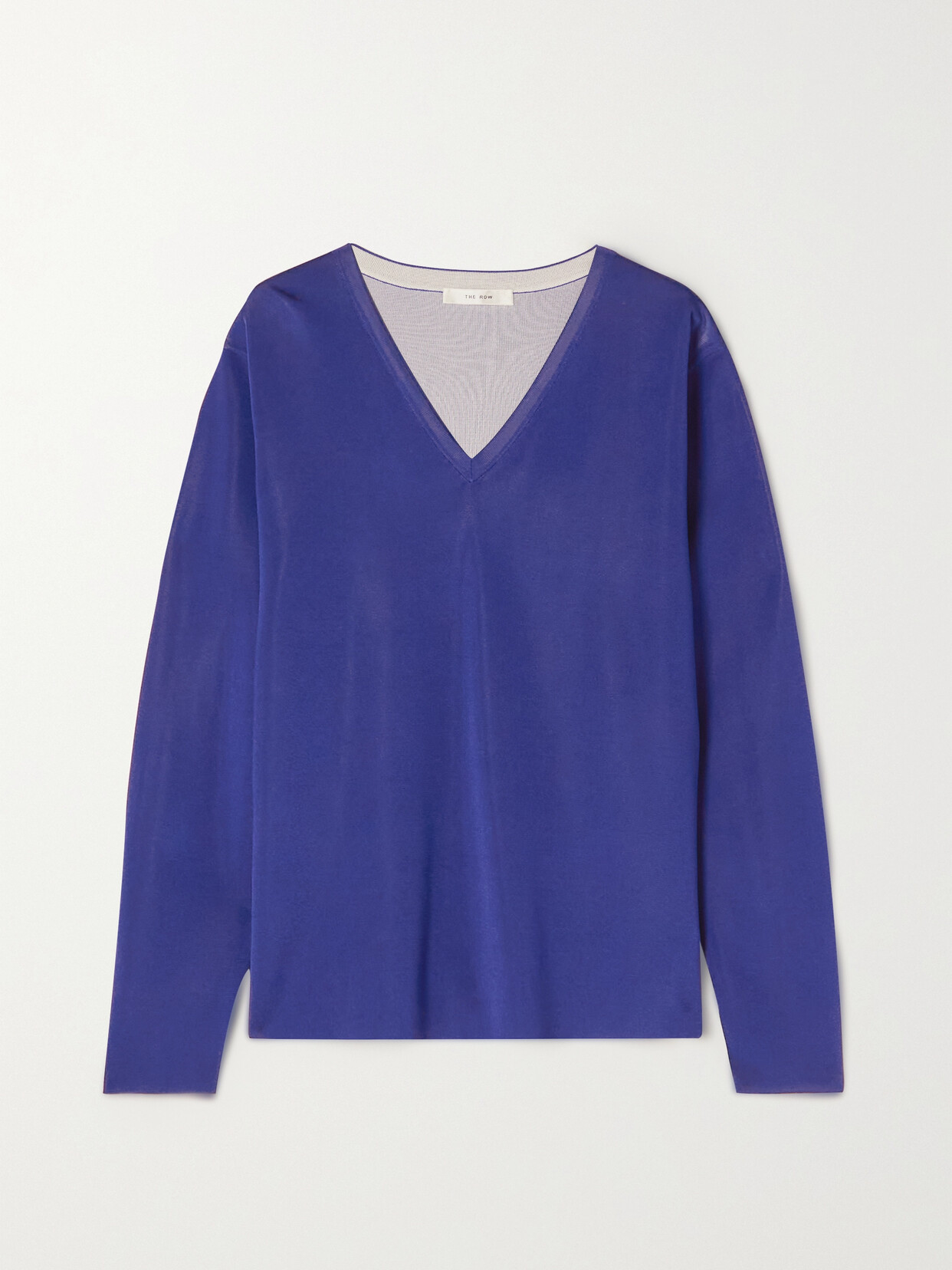 The Row Lucla Knitted Sweater - Blue