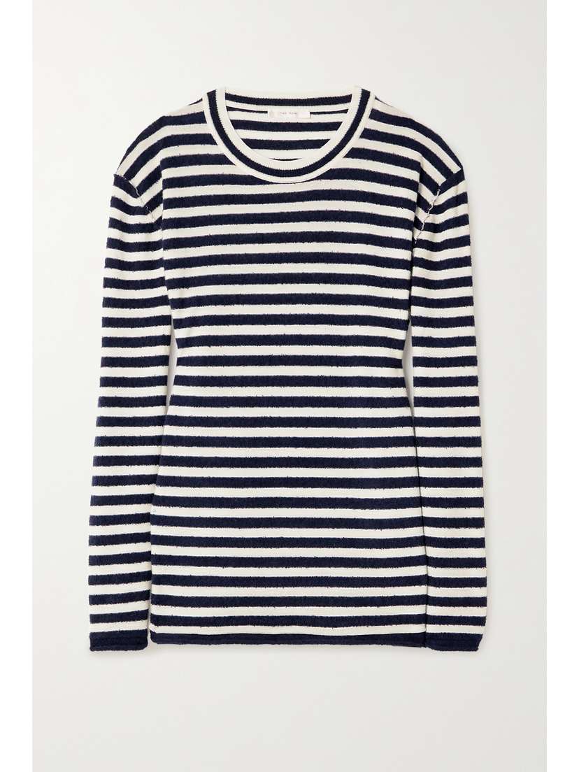 The Row Giusti Striped Knitted Sweater