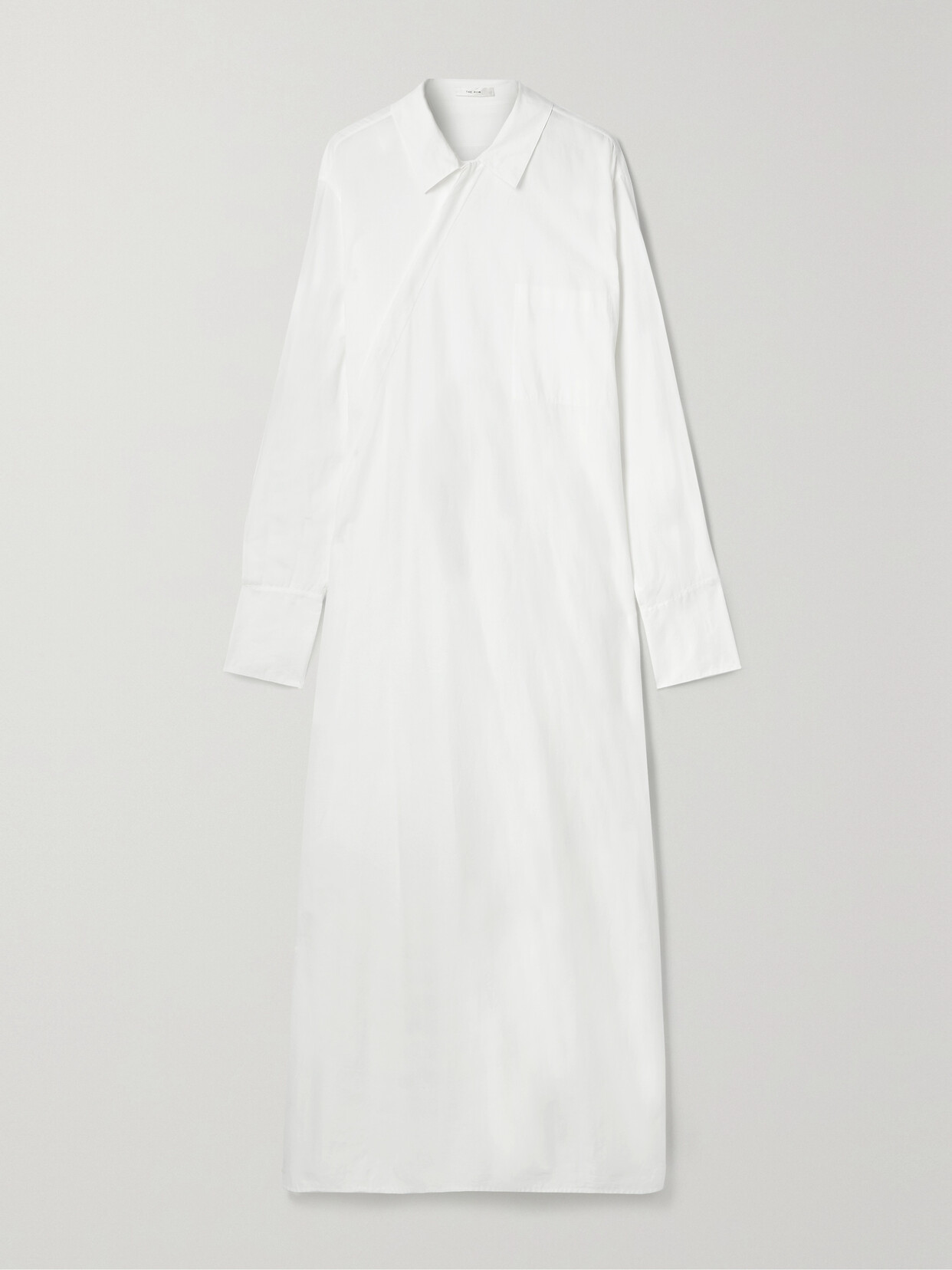 The Row Nuka Layered Cotton-voile Maxi Shirt Dress - Ivory