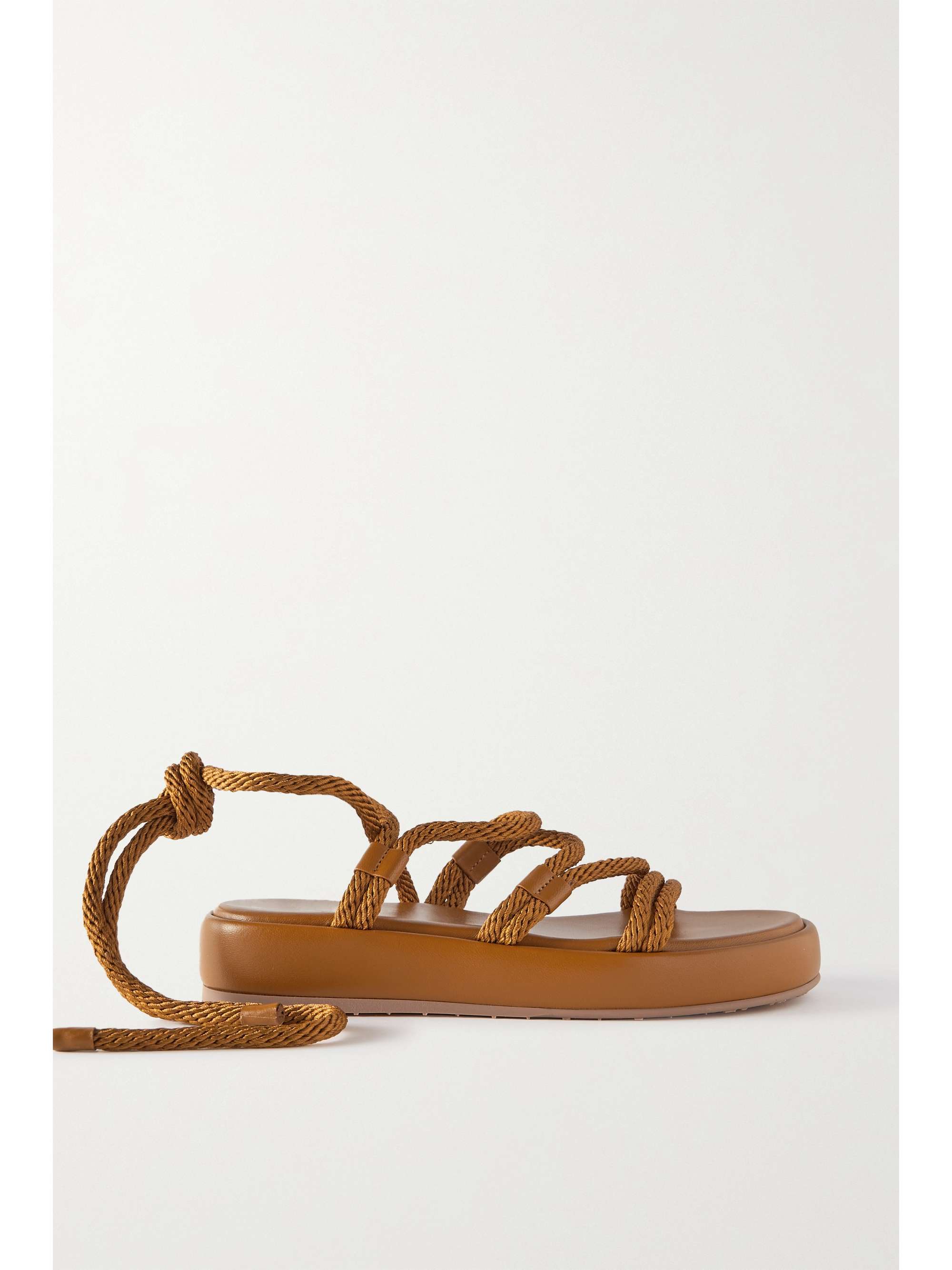 tan sandals lace up