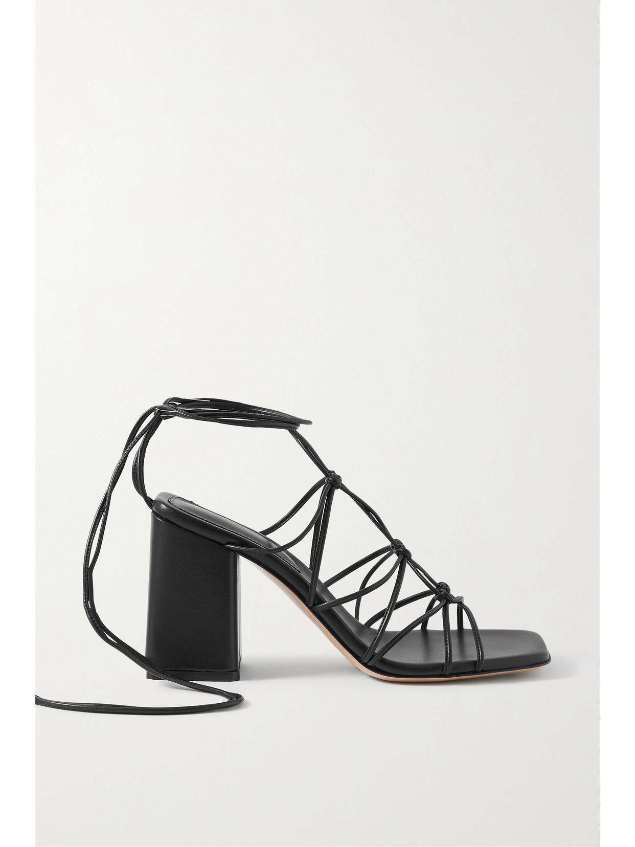 Gianvito Rossi Minas 85 Leather Sandals - Black