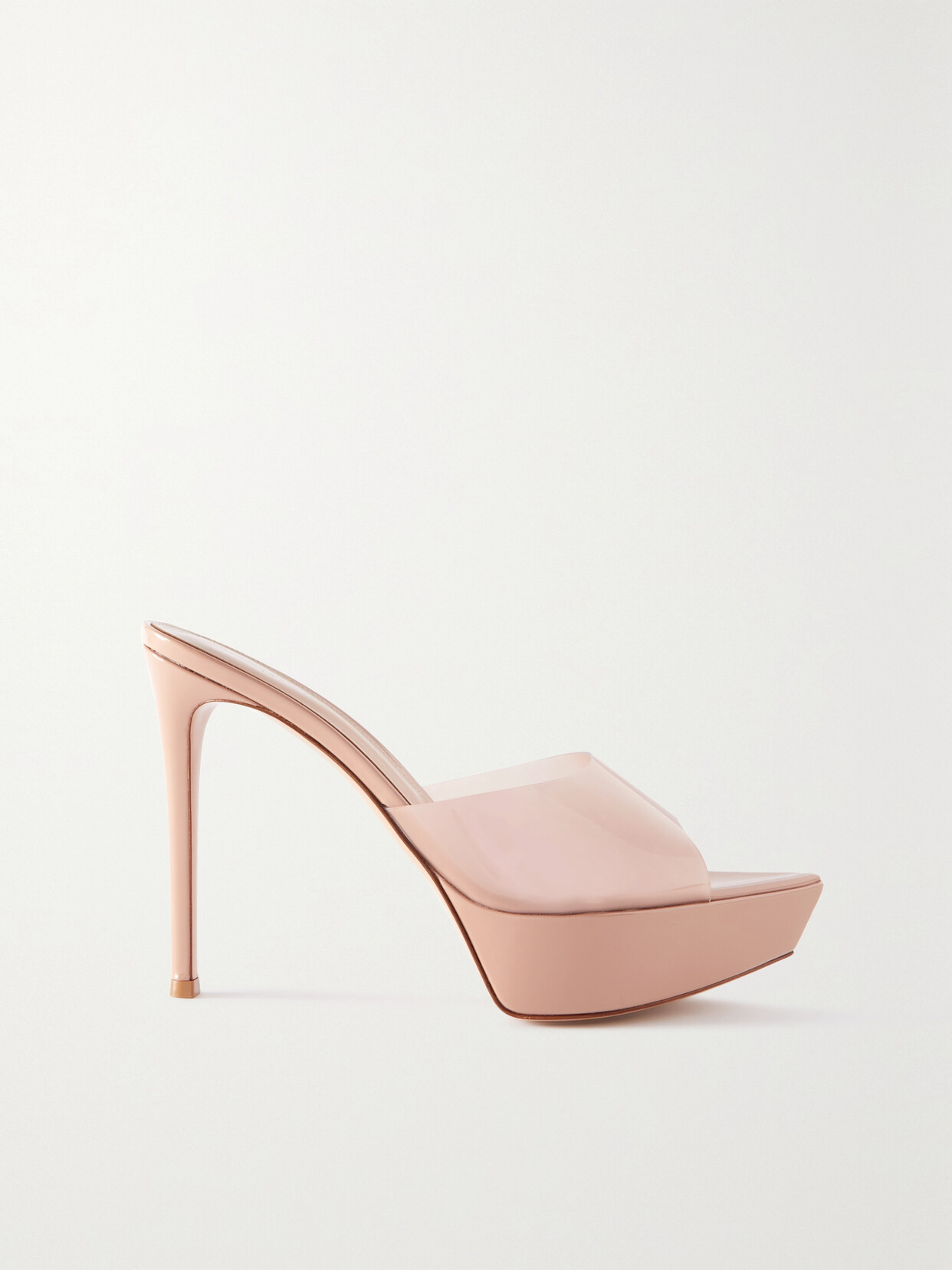 Gianvito Rossi Betty 115 Patent-leather And Pvc Platform Mules