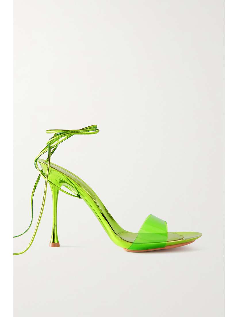 Gianvito Rossi Spice Glass 95 Leather And Pvc Sandals