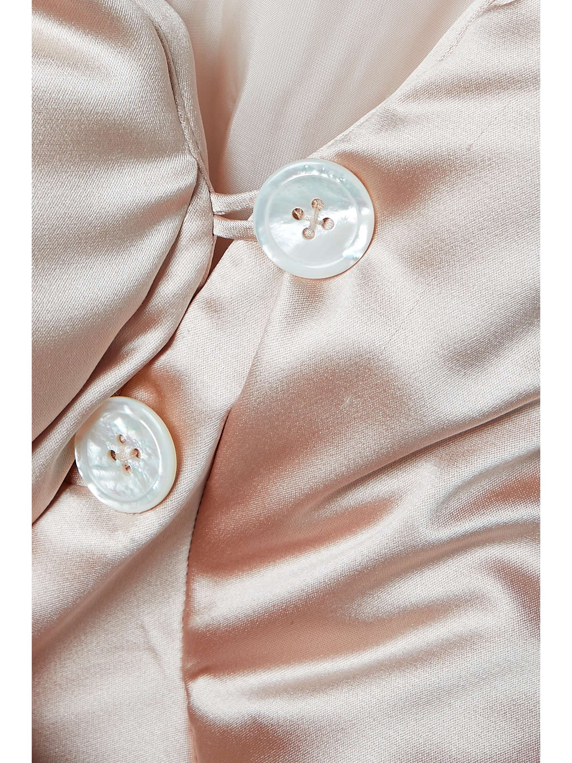 INTERIOR The Mira quilted silk-satin down jacket
