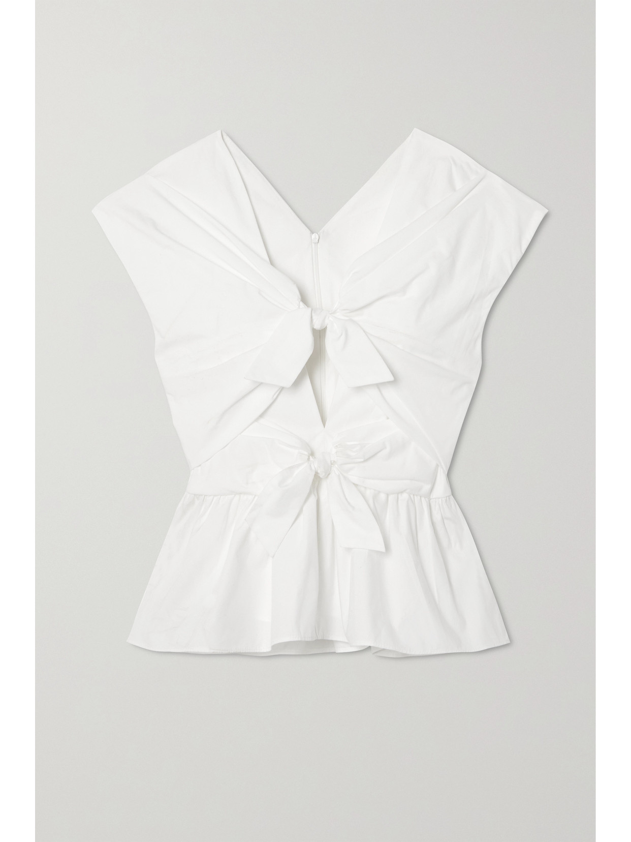 TOVE Elen Organic Cotton-poplin Top - White