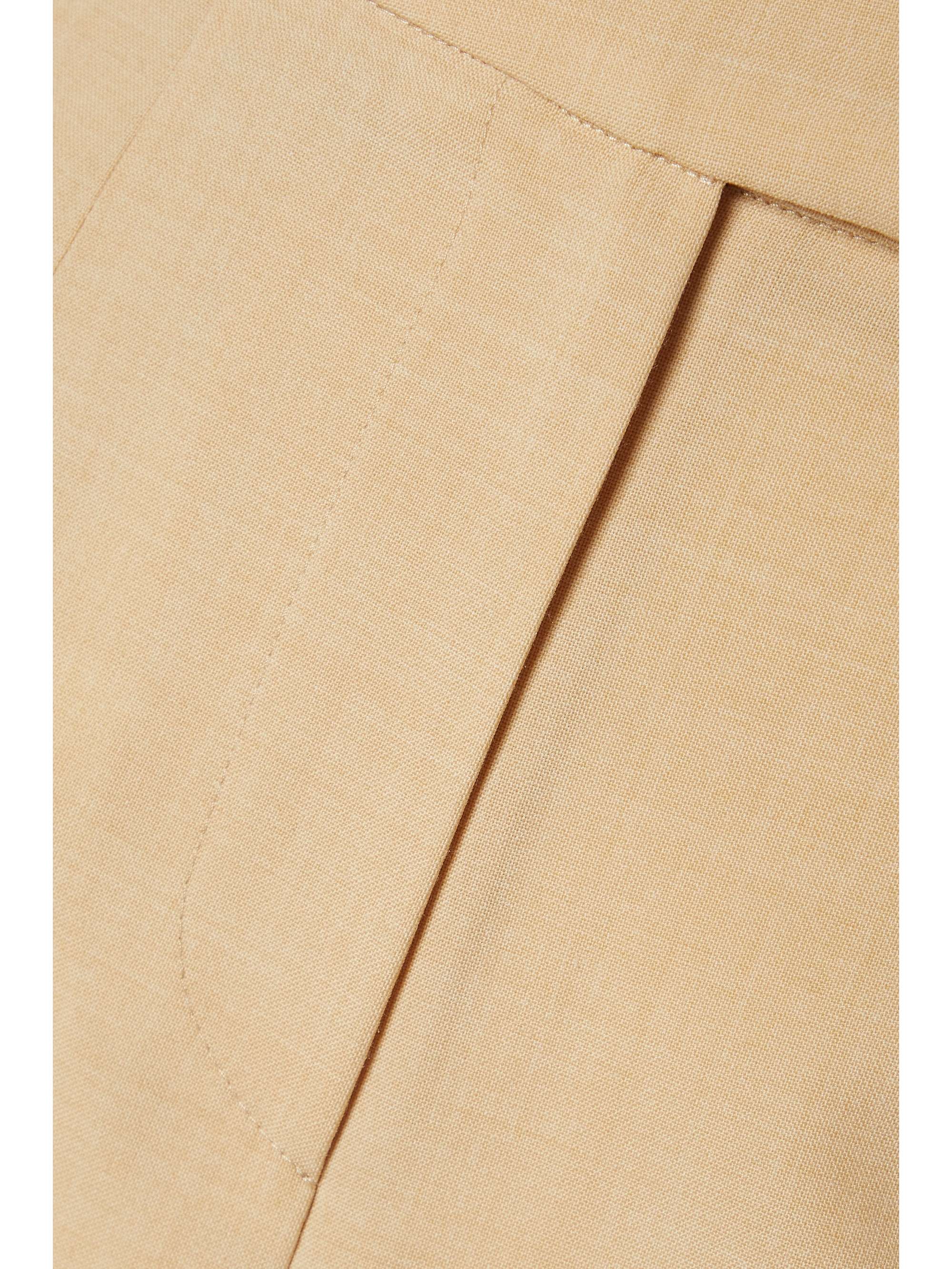 LVIR Pleated wool-blend shorts
