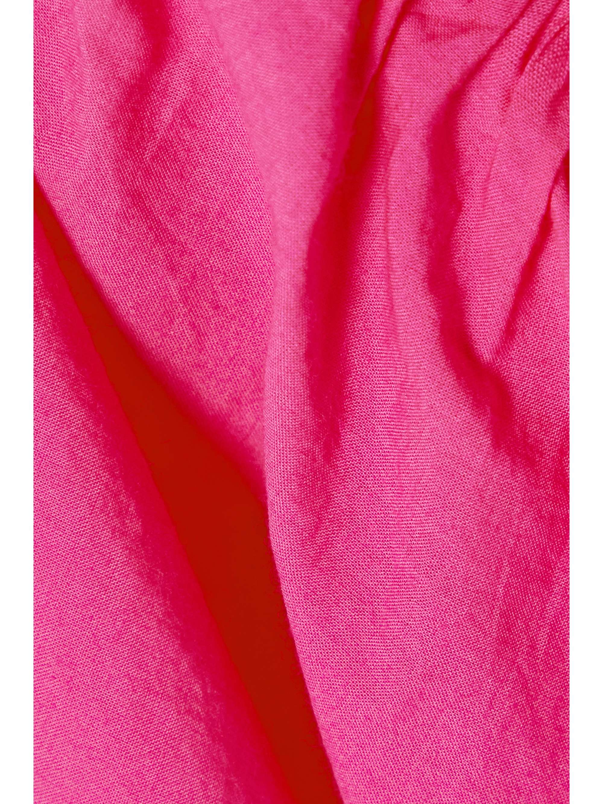 RHODE Hannah draped ruched floral-print cotton-voile mini skirt