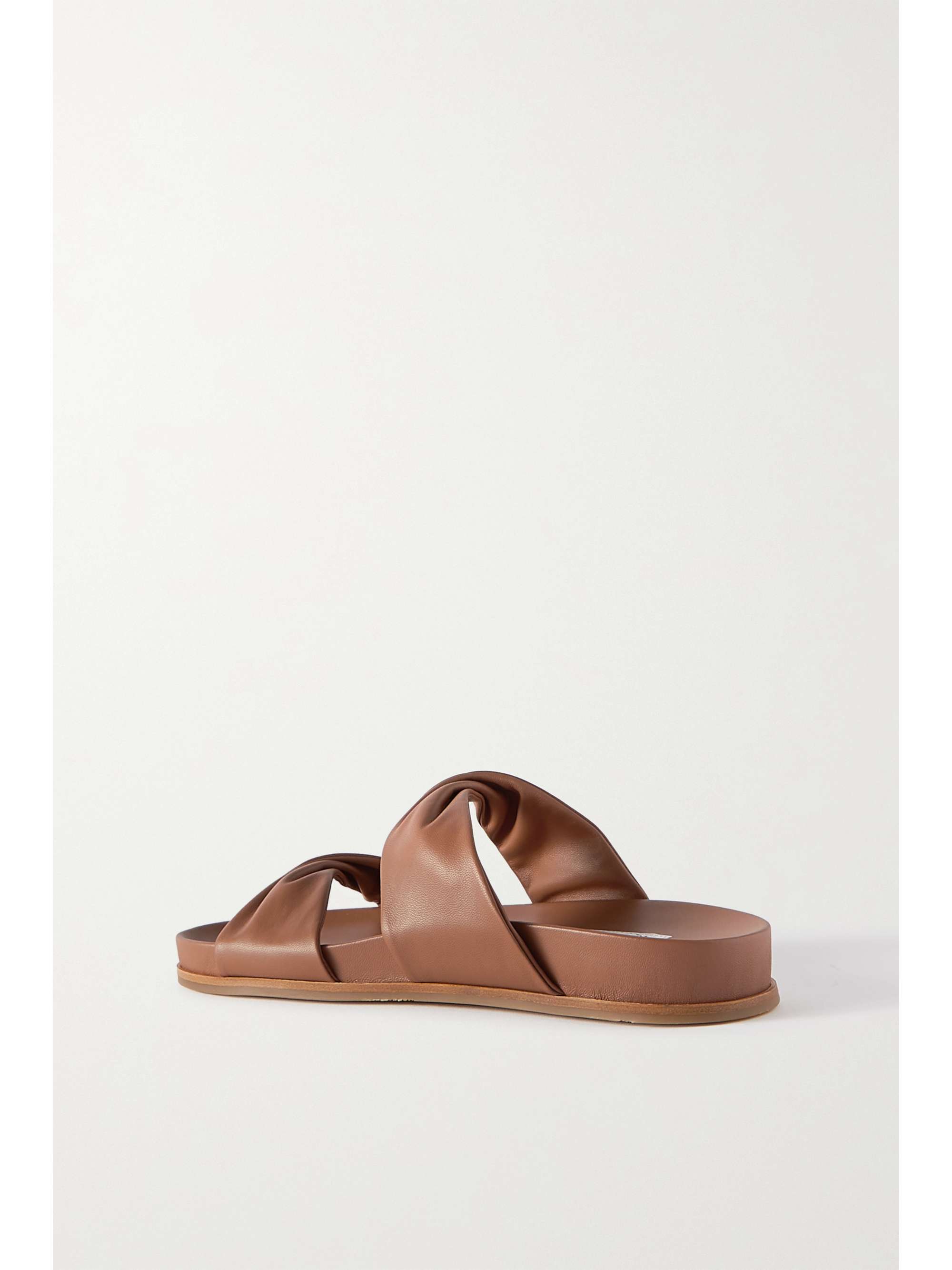 pilcro twisted leather slides