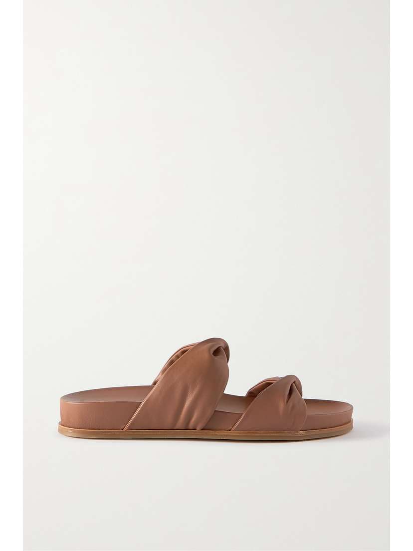 Aquazzura Twist Leather Slides