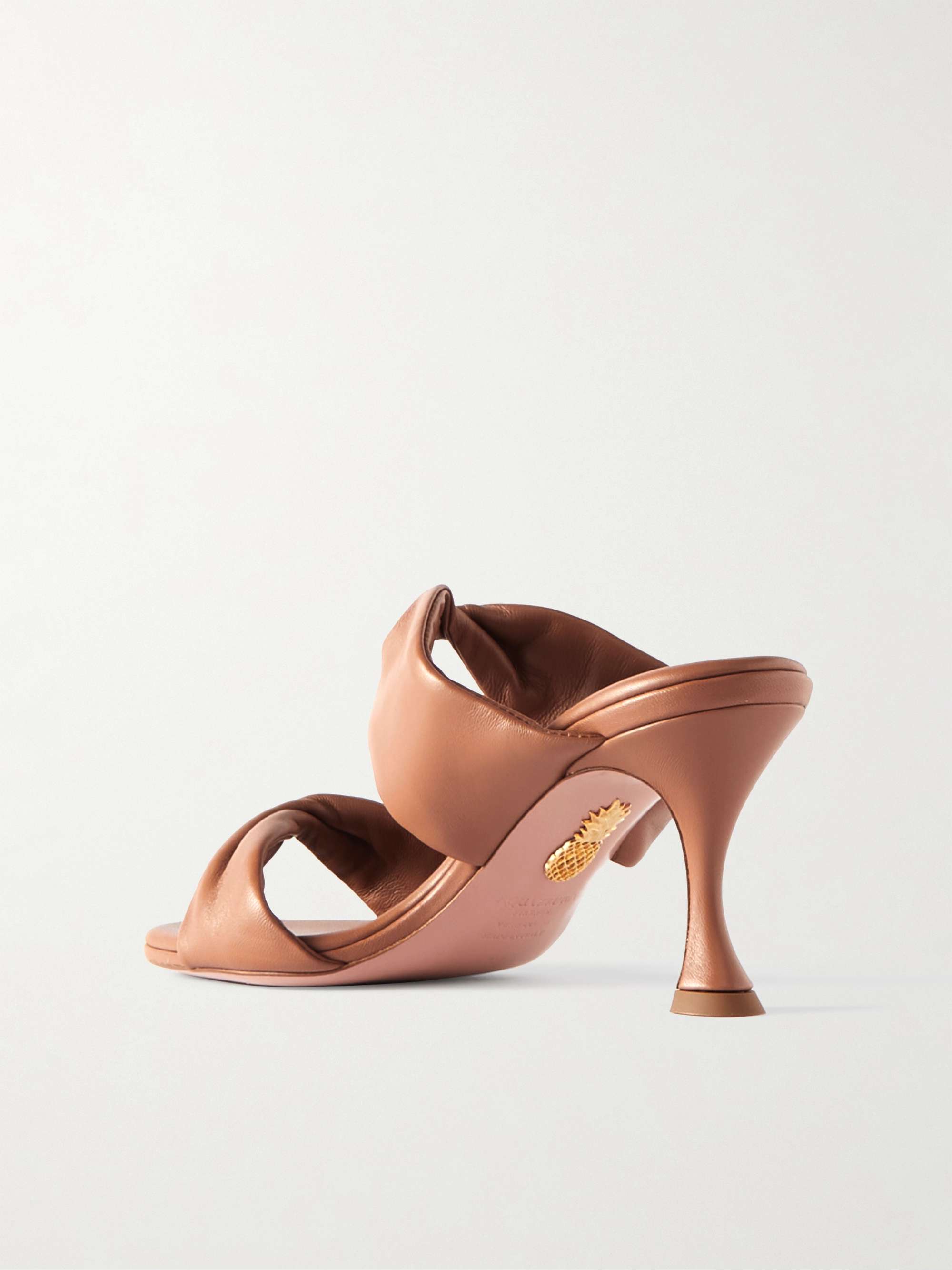 AQUAZZURA Twist 95 leather sandals