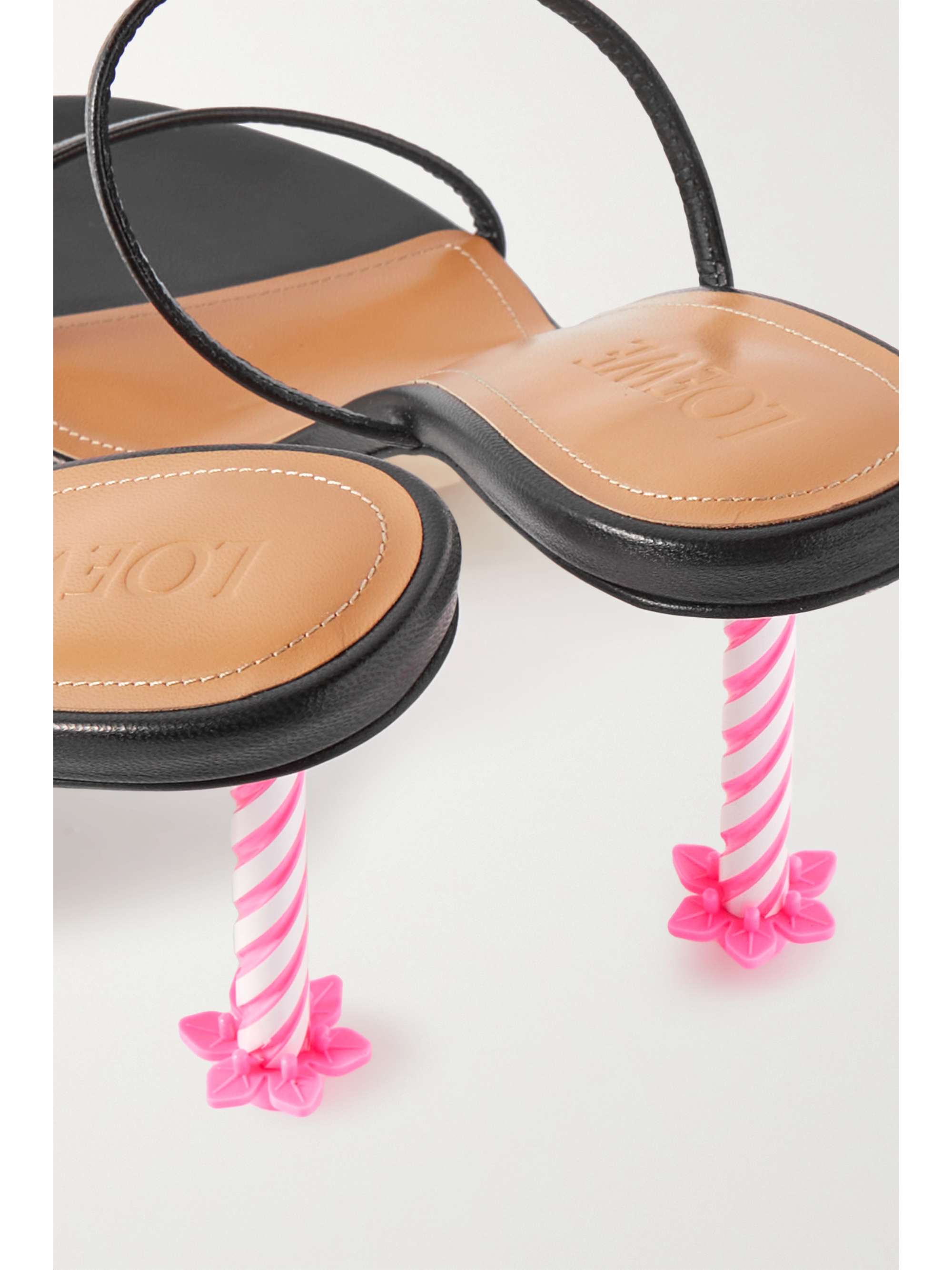 LOEWE Embellished leather mules