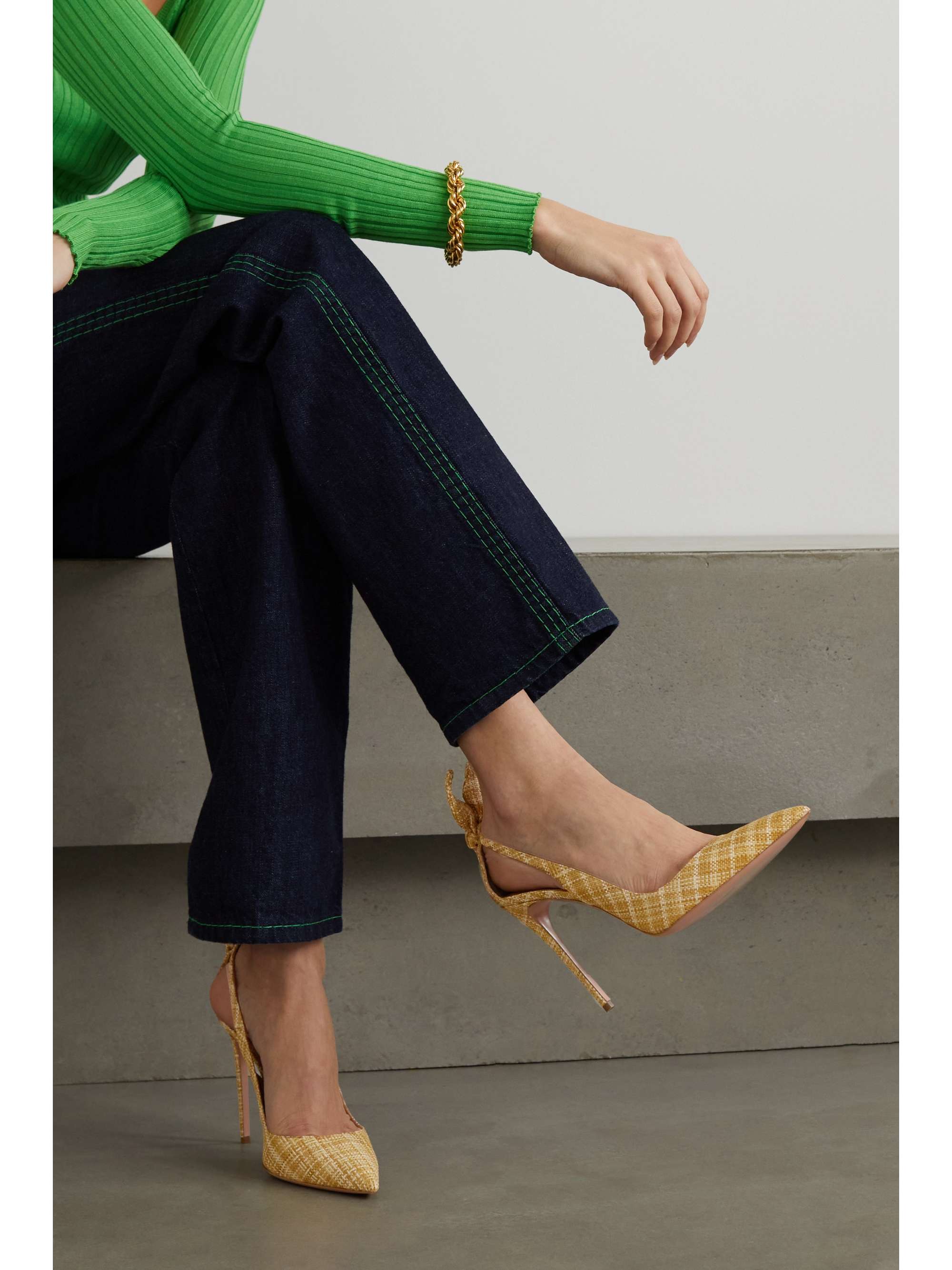 aquazzura cutout pumps