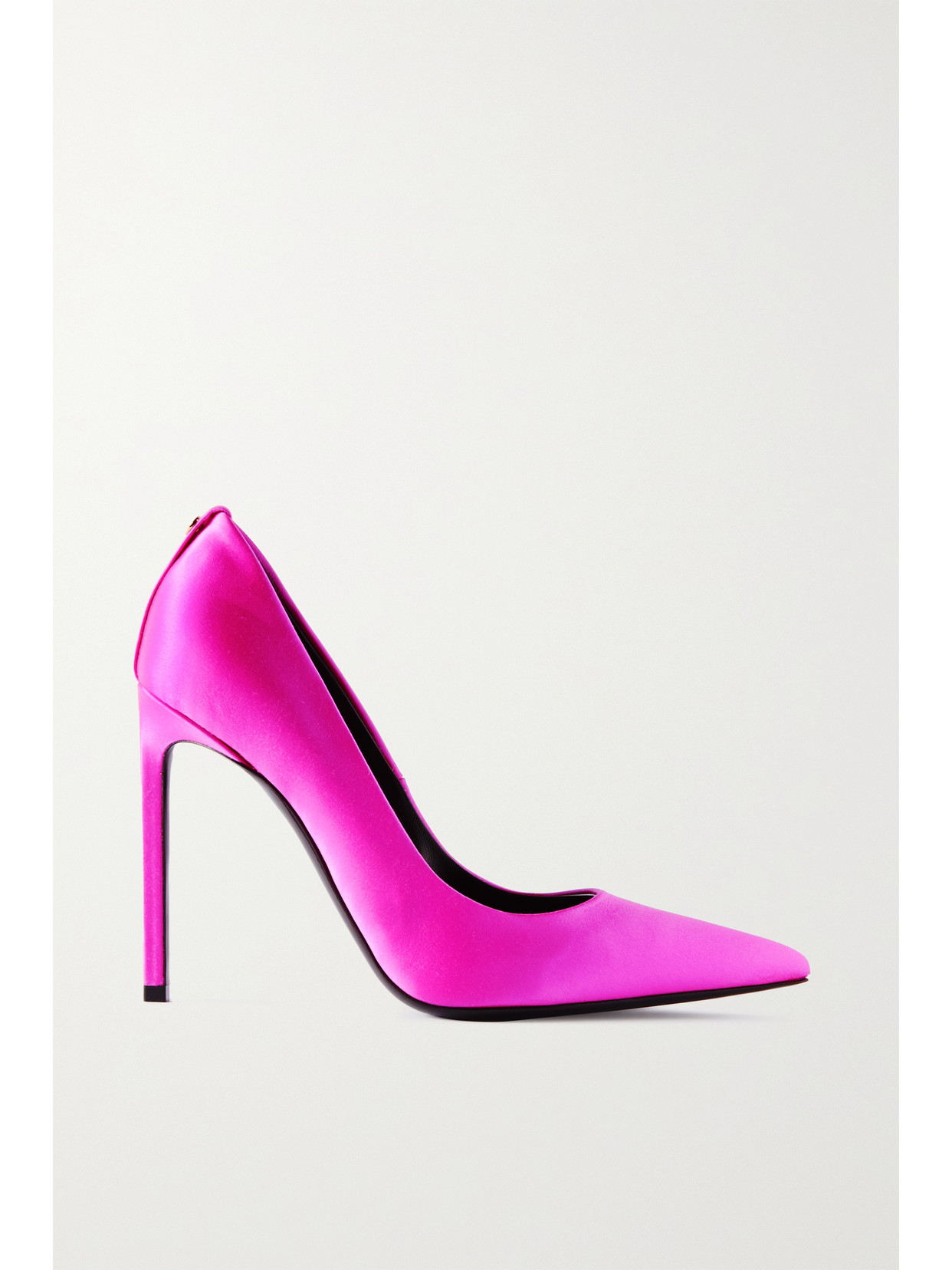Tom Ford 105mm Screw Satin Pumps In Pink