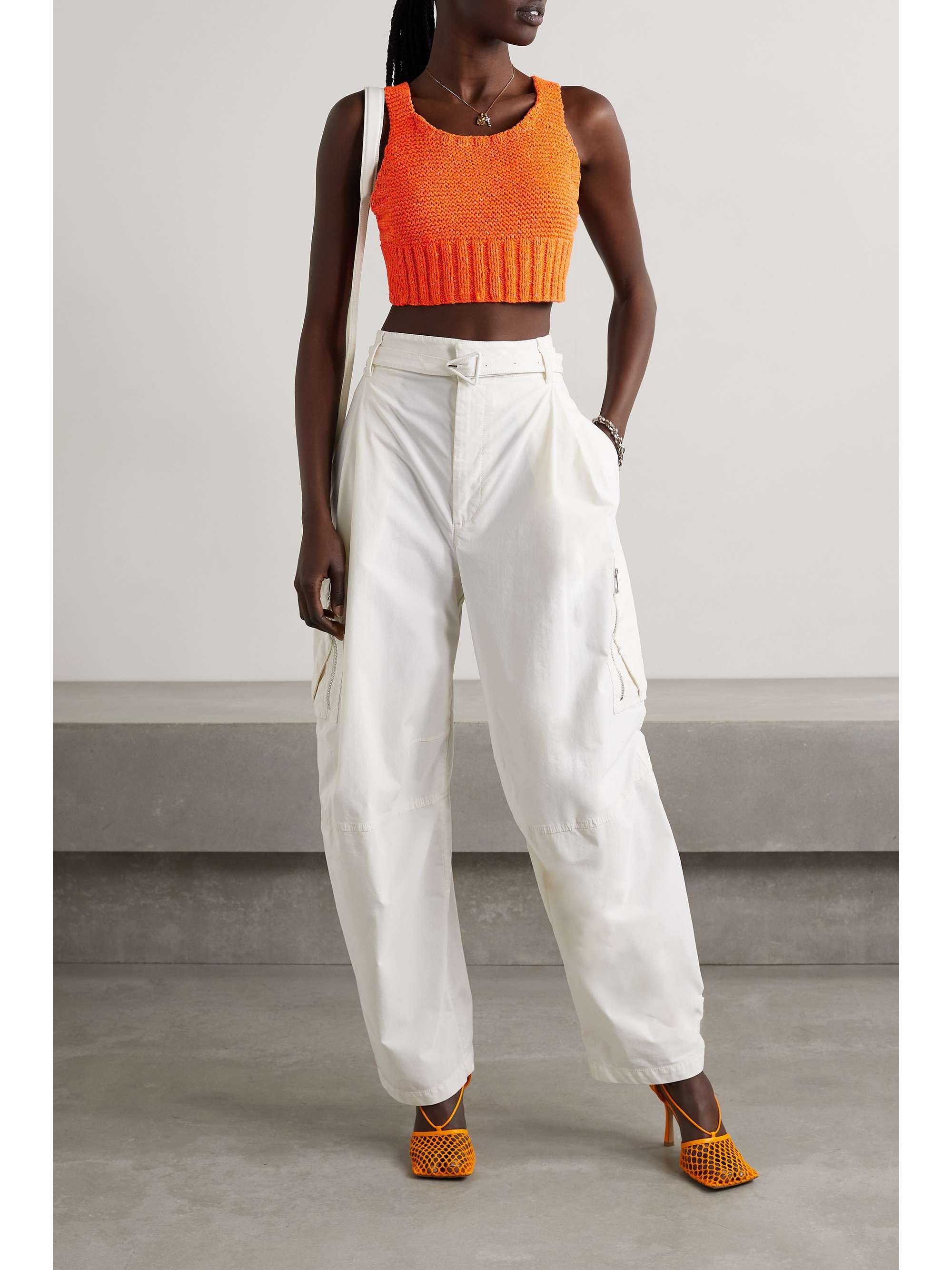 ribbed cotton-blend top | HELMUT LANG 