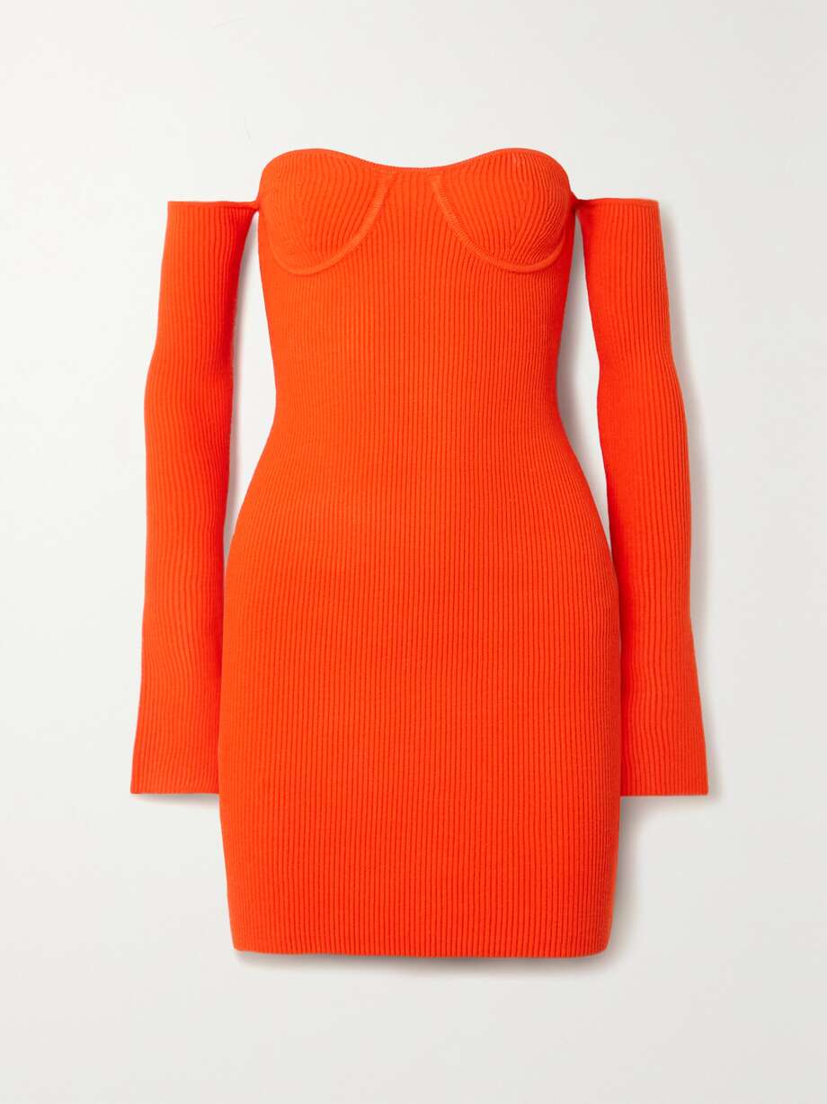 Off Shoulder Mini Orange