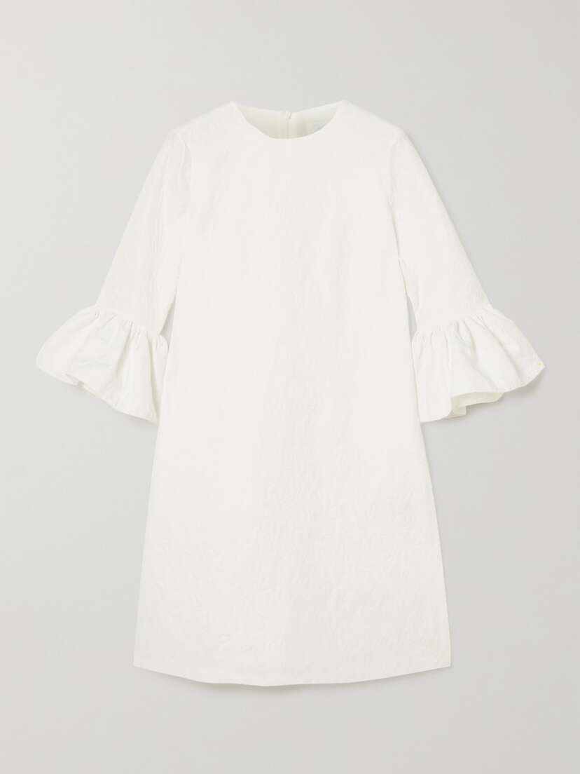 Erdem Elijah Floral-jacquard Mini Dress