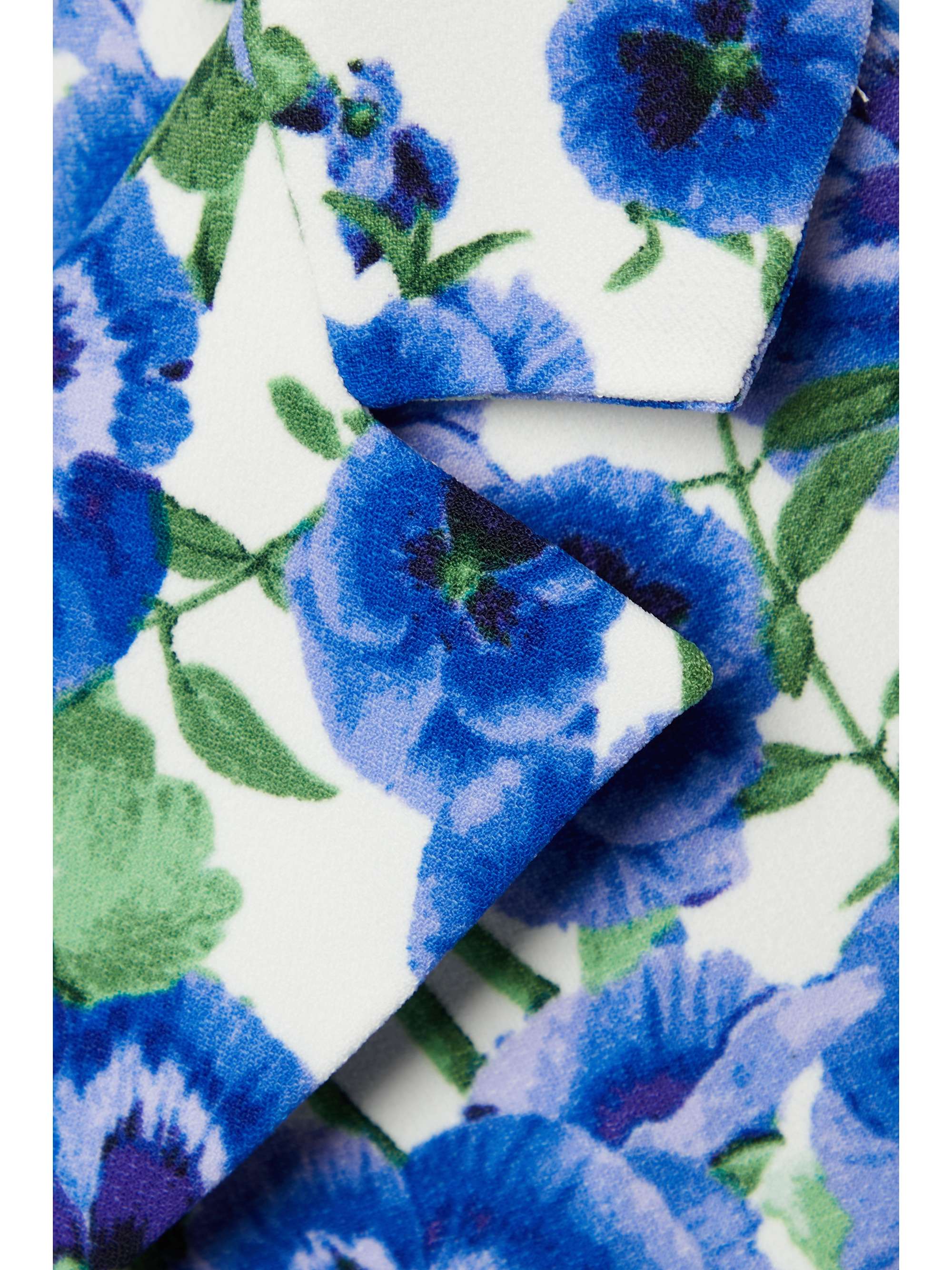 ALICE + OLIVIA Macey floral-print crepe blazer