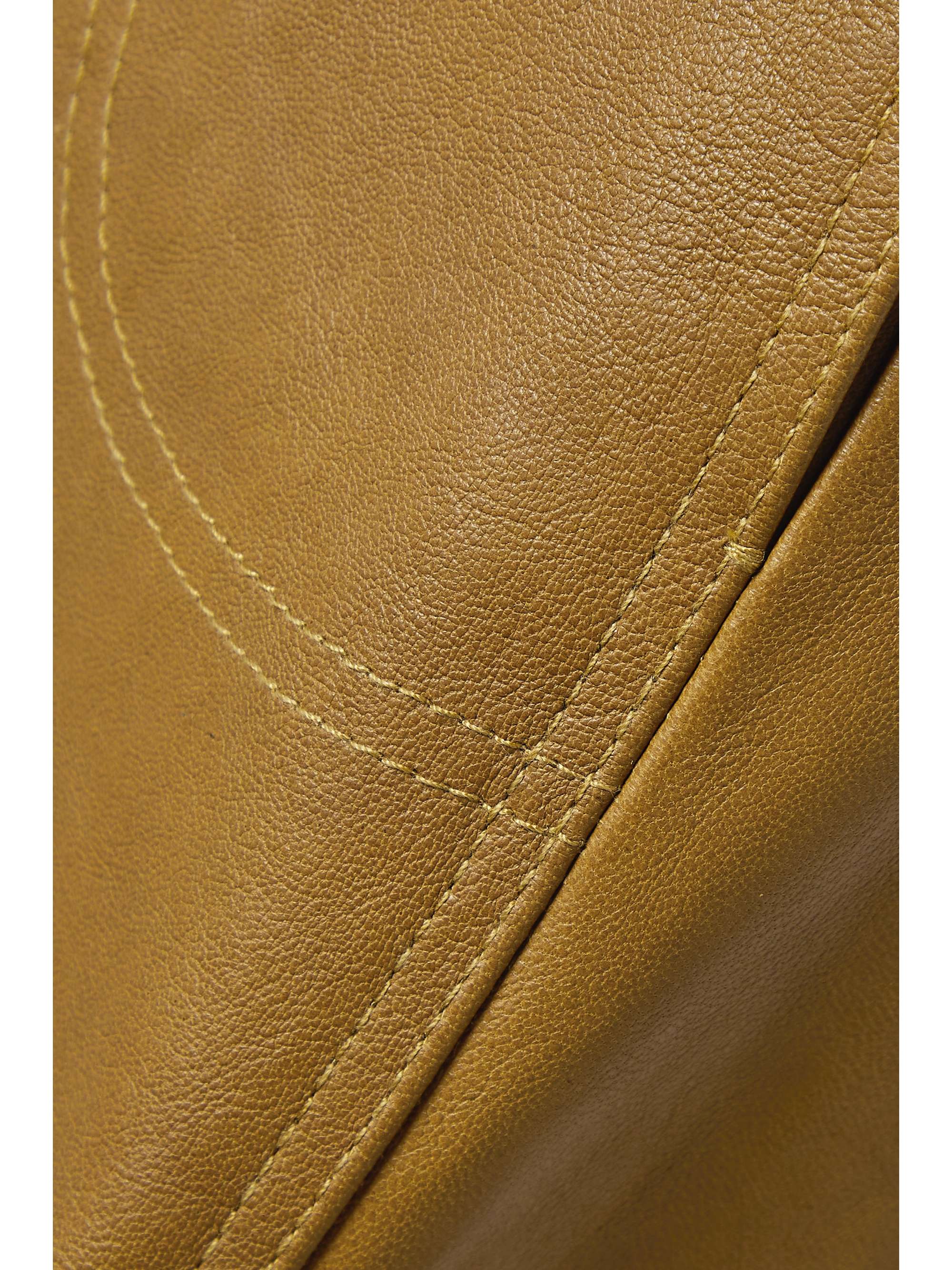 KHAITE Joli leather midi skirt