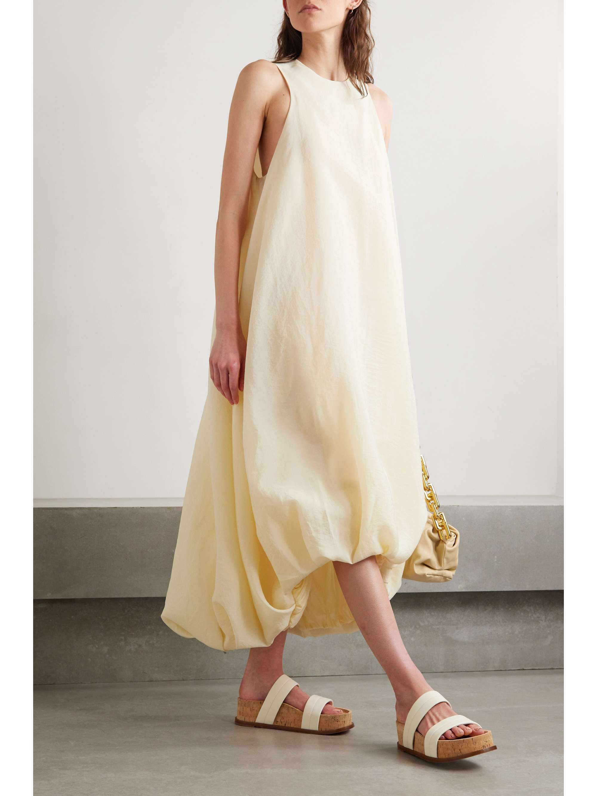 KHAITE Winifred cutout silk-blend organza midi dress