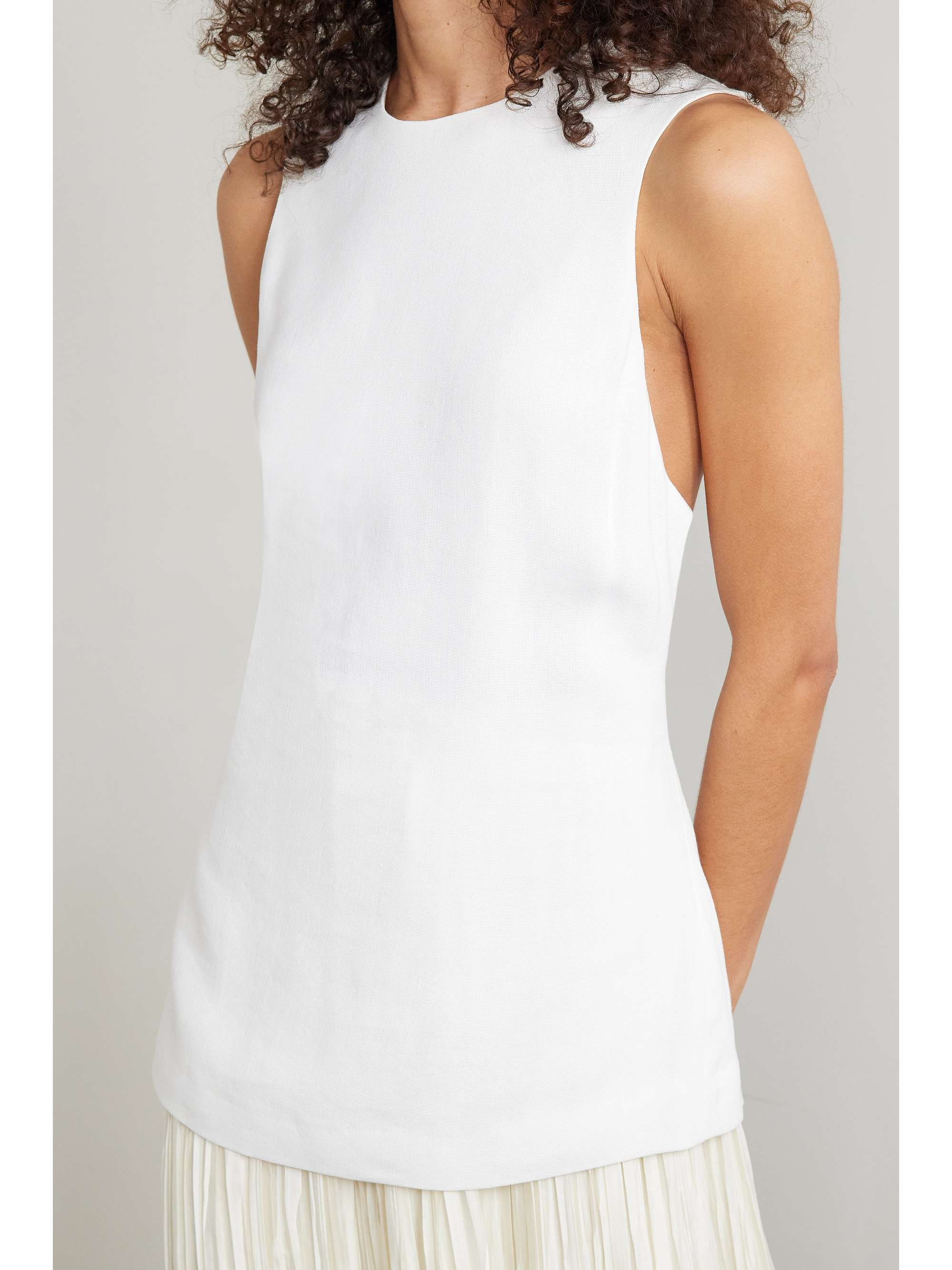 KHAITE Corette woven top