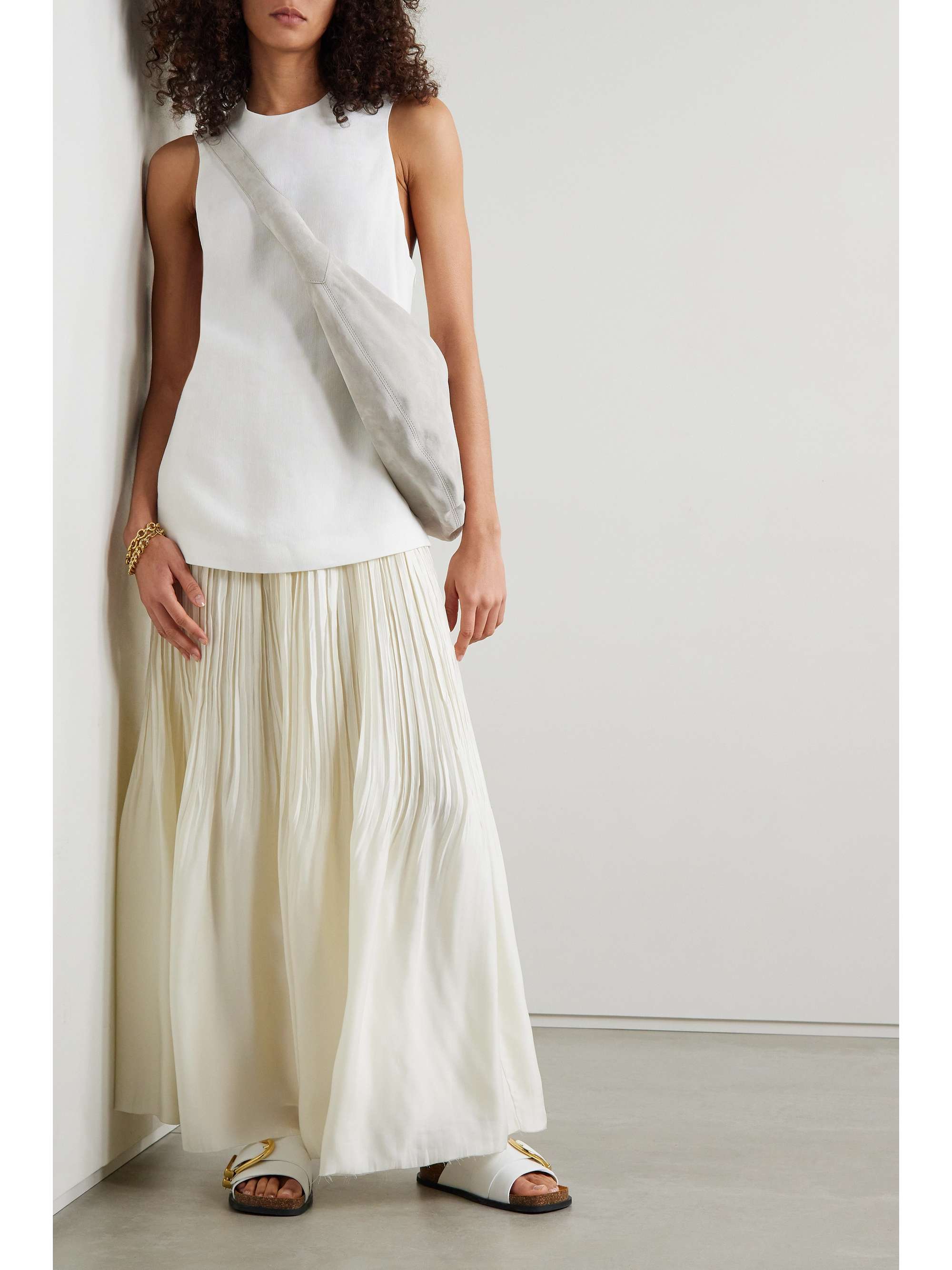 KHAITE Corette woven top