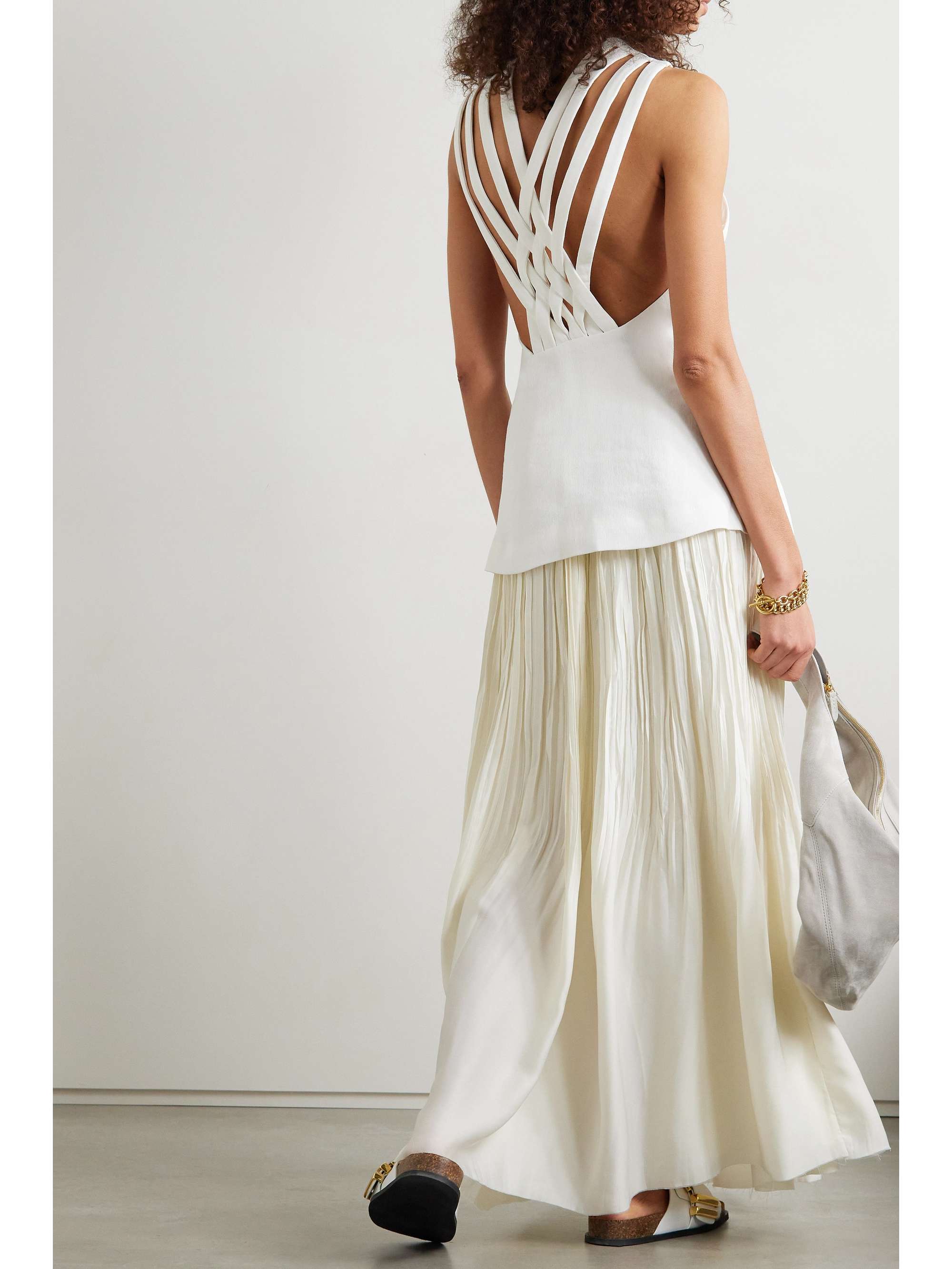 KHAITE Corette woven top